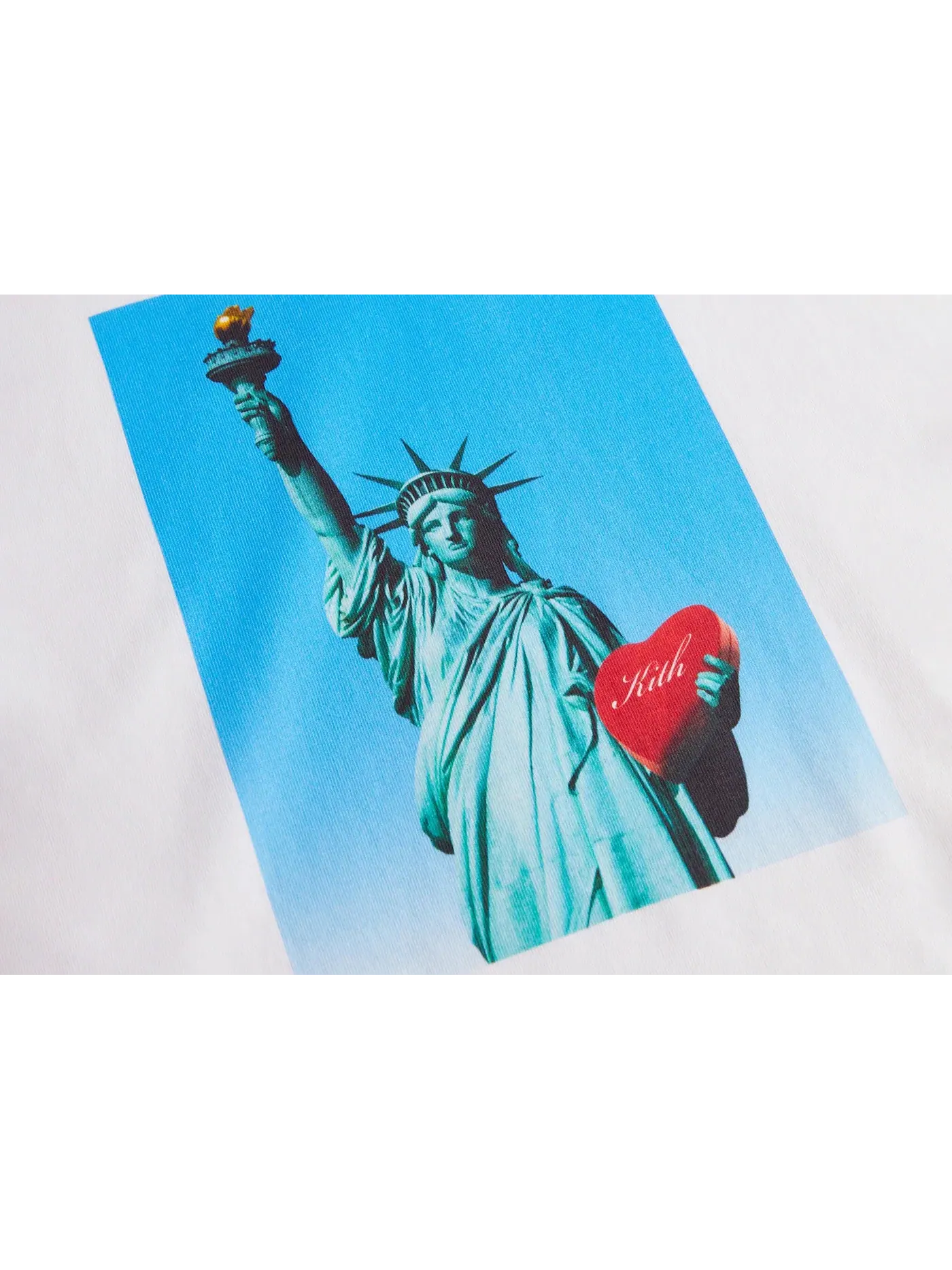 Мужская футболка с длинным рукавом Kith Lady Liberty In Love L/S Tee — изображение 2 из 2, белый