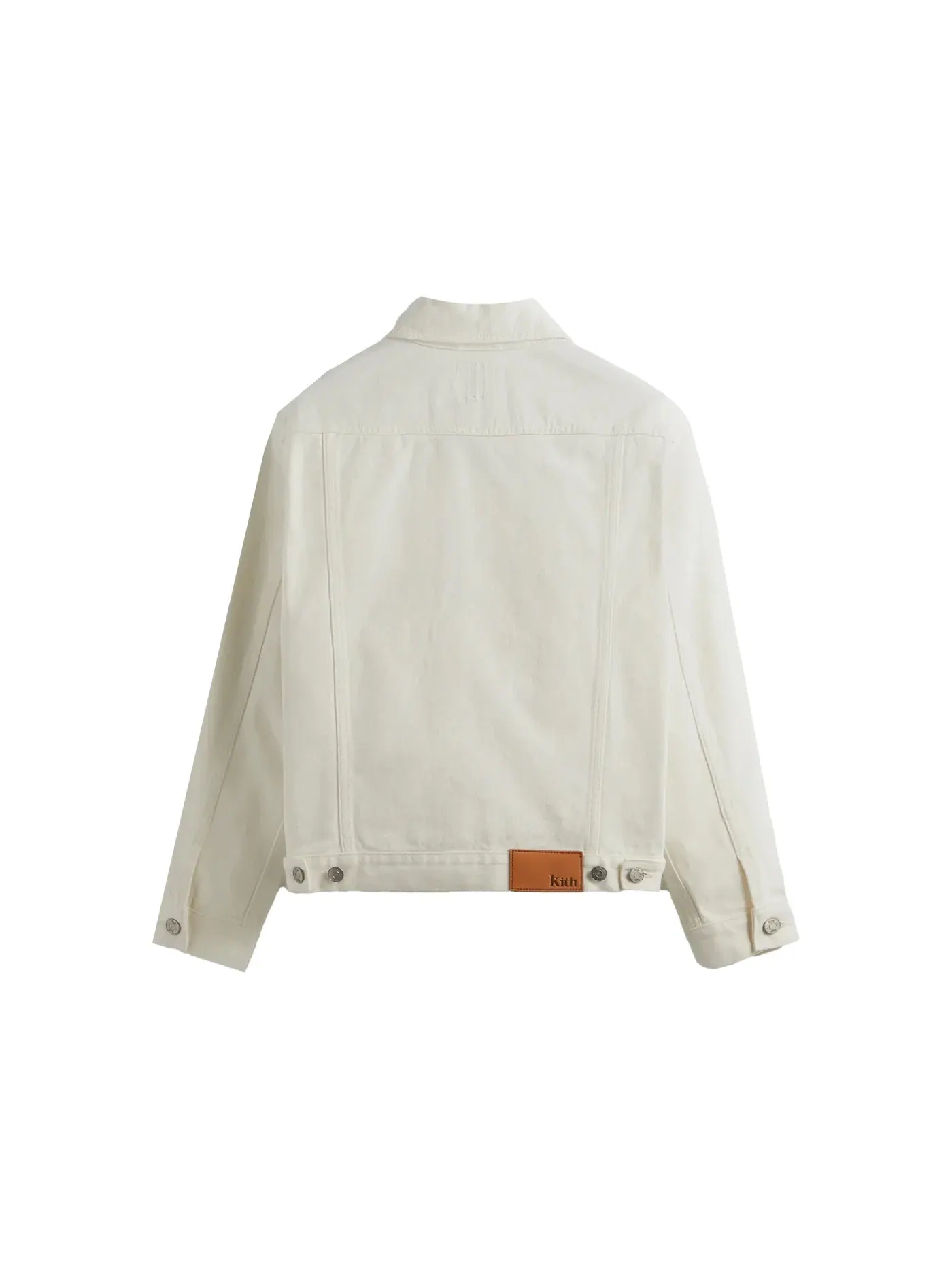 Мужская джинсовая куртка с принтом Kith Laight 2.0 Denim Jacket Kith, Sandrift — изображение 2 из 2