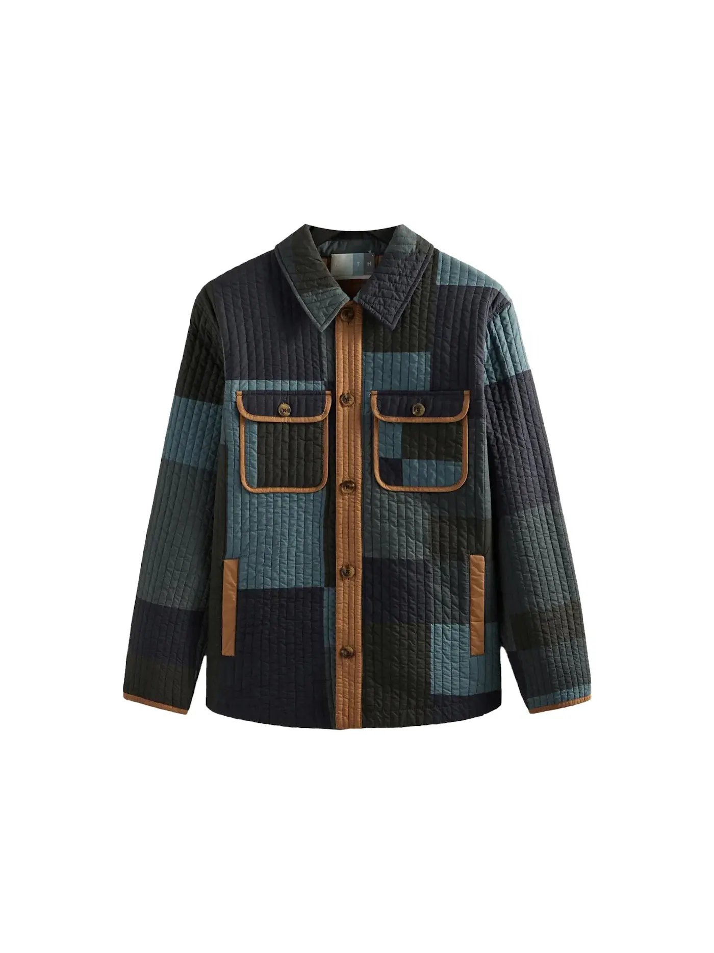 Мужская куртка-рубашка стеганая Kith Lowell Quilted Shirt Jacket — изображение 1 из 2, ночной