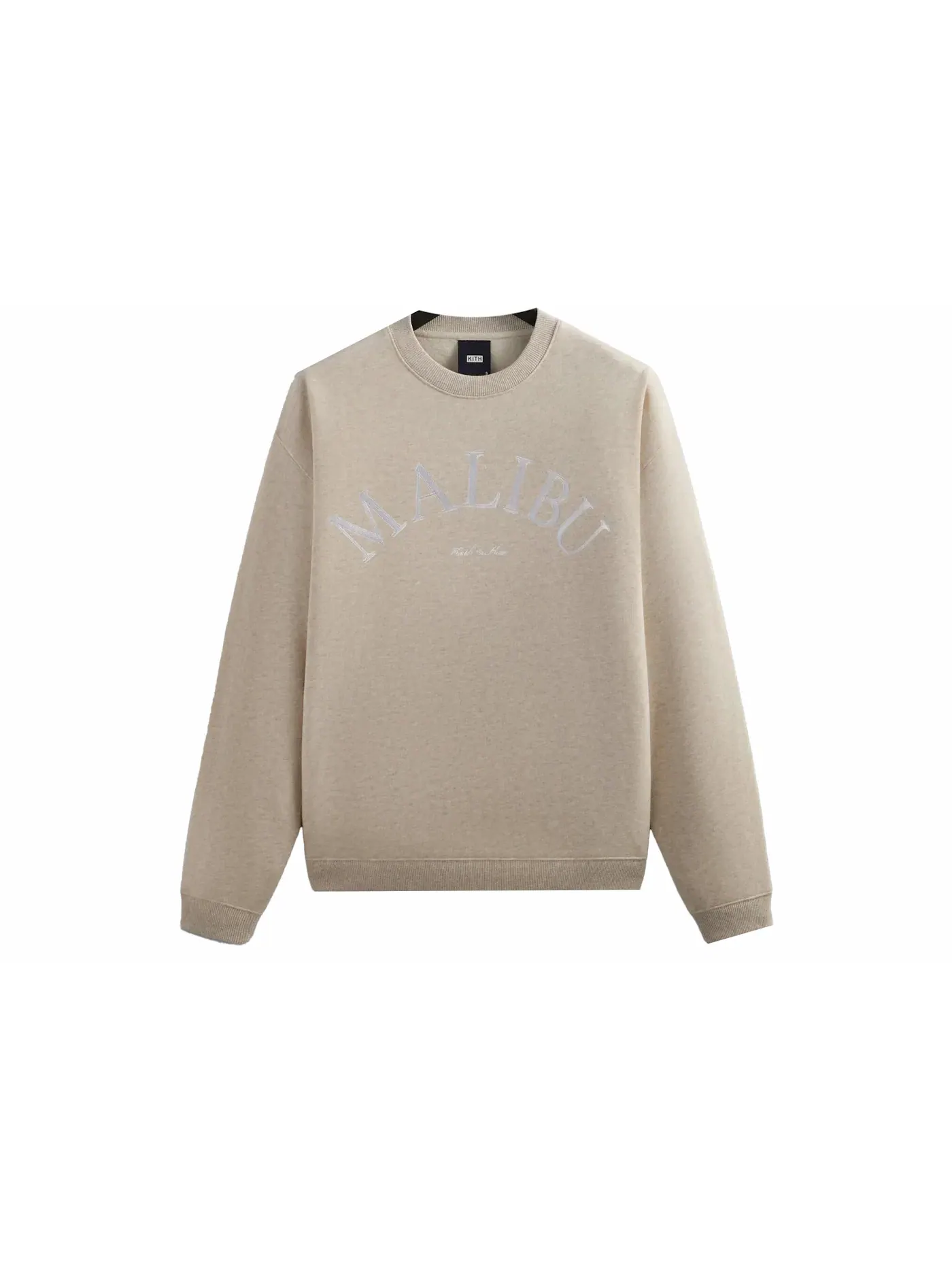 Мужской свитшот с круглым вырезом Kith Crewneck, Heather Oatmeal — изображение 1 из 1