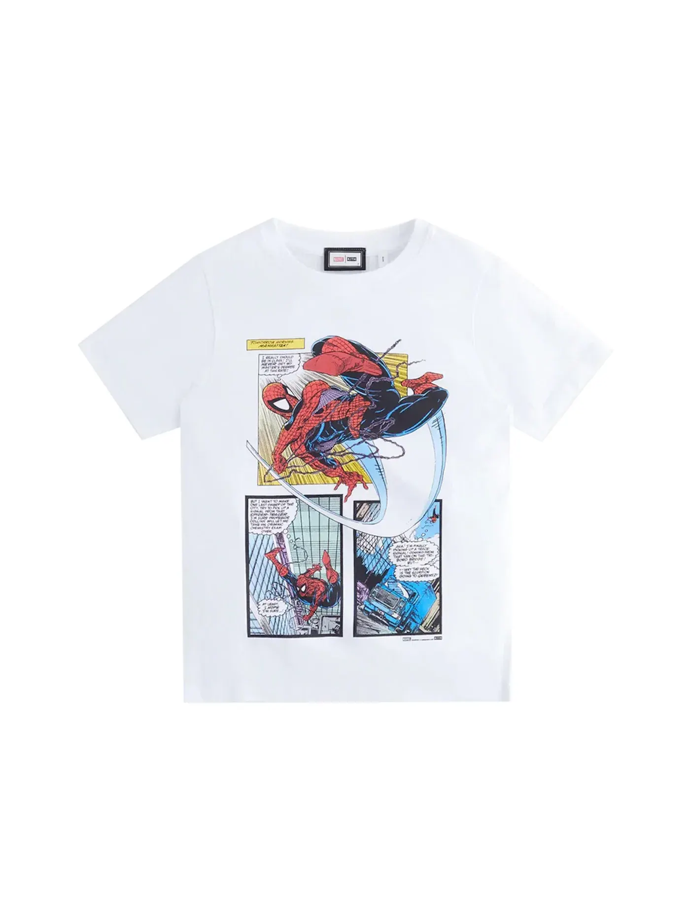 Детская футболка с принтом Spider-Man New York City Vintage Kith — изображение 1 из 2, белый