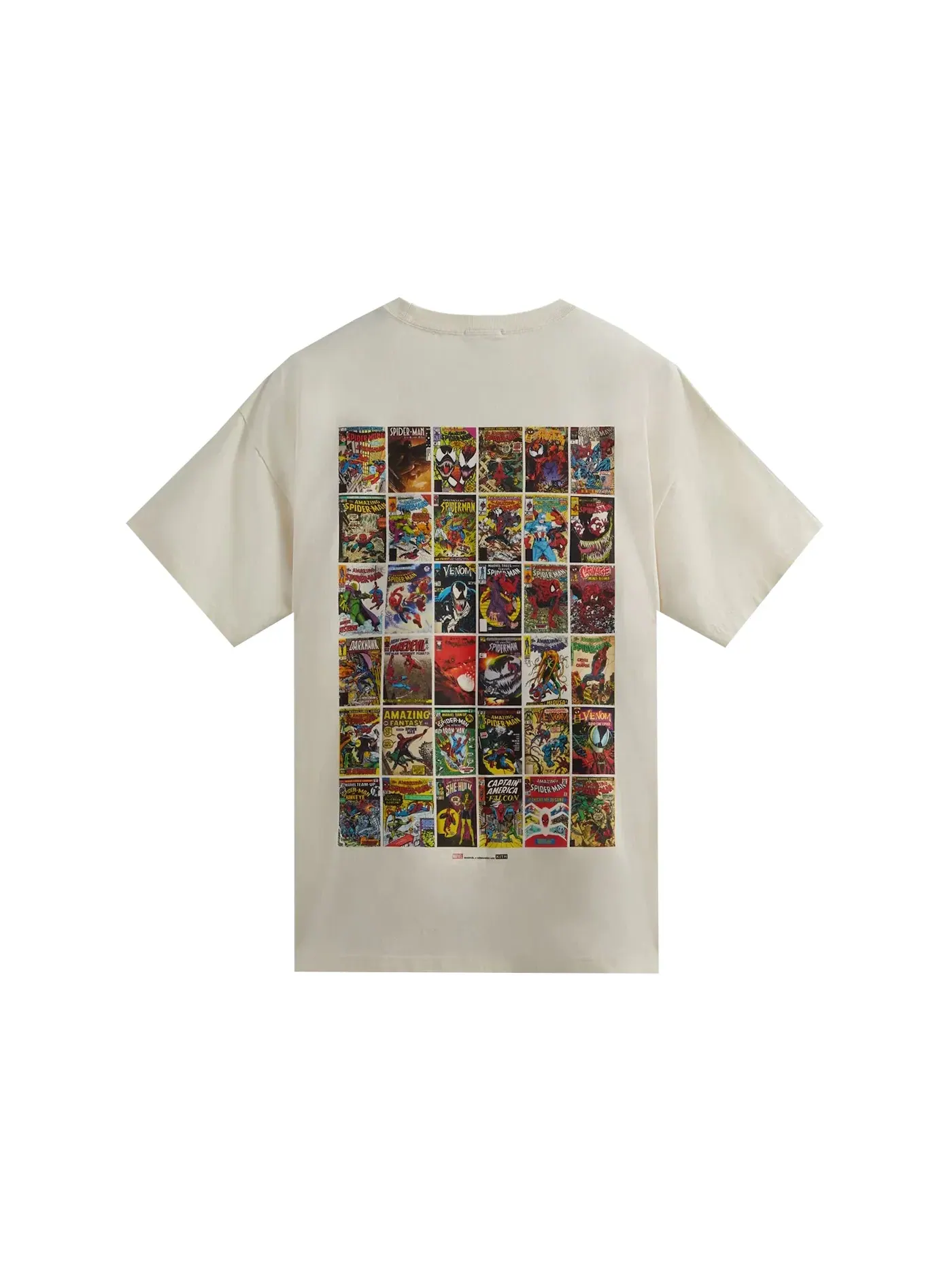 Мужская футболка с принтом Kith Marvel Spider-Man Comic Covers Tee, Sandrift — изображение 2 из 2