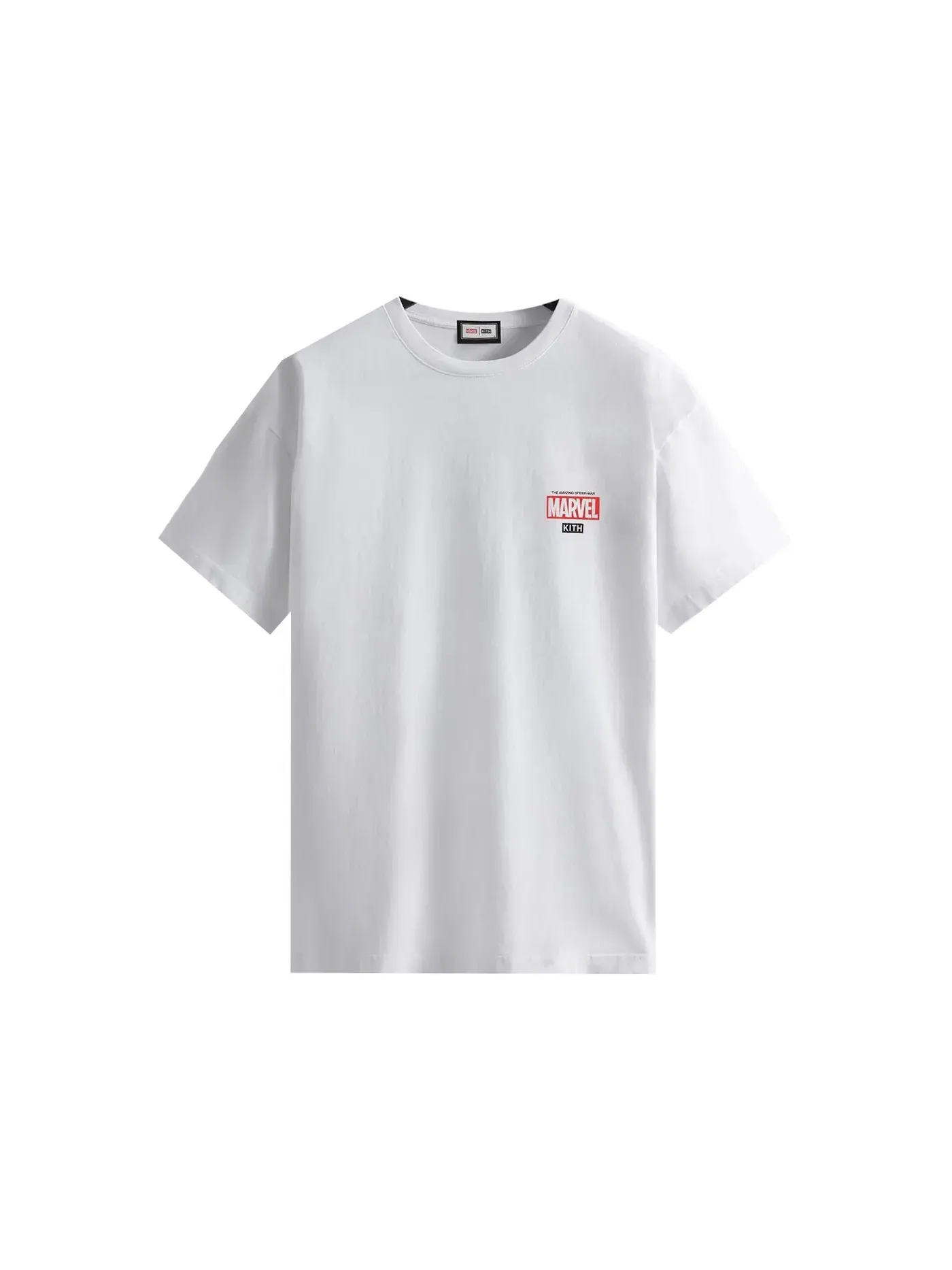 Мужская футболка с принтом Kith Marvel Spider-Man Timeline Tee — изображение 1 из 2, белый