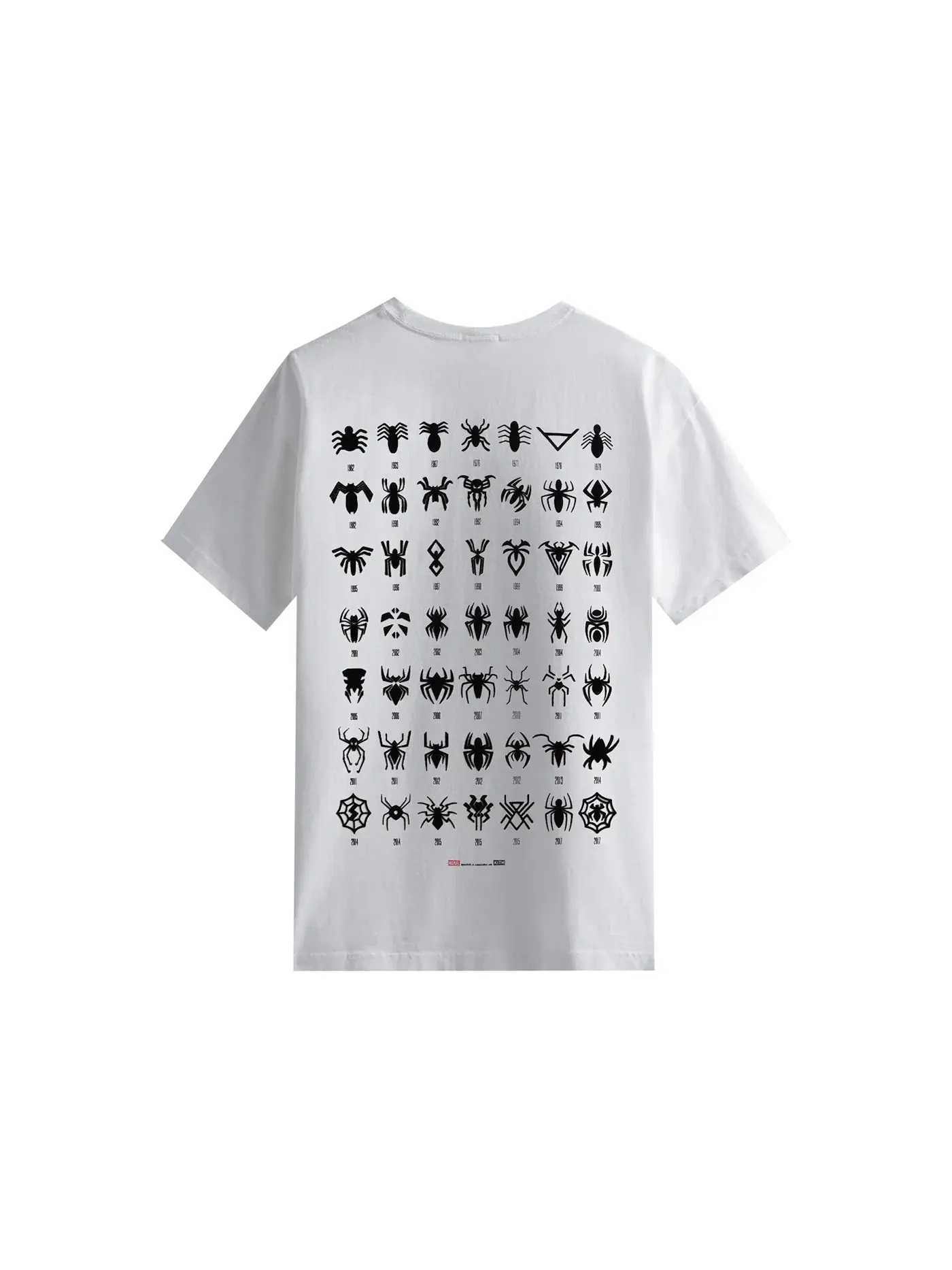 Мужская футболка с принтом Kith Marvel Spider-Man Timeline Tee — изображение 2 из 2, белый