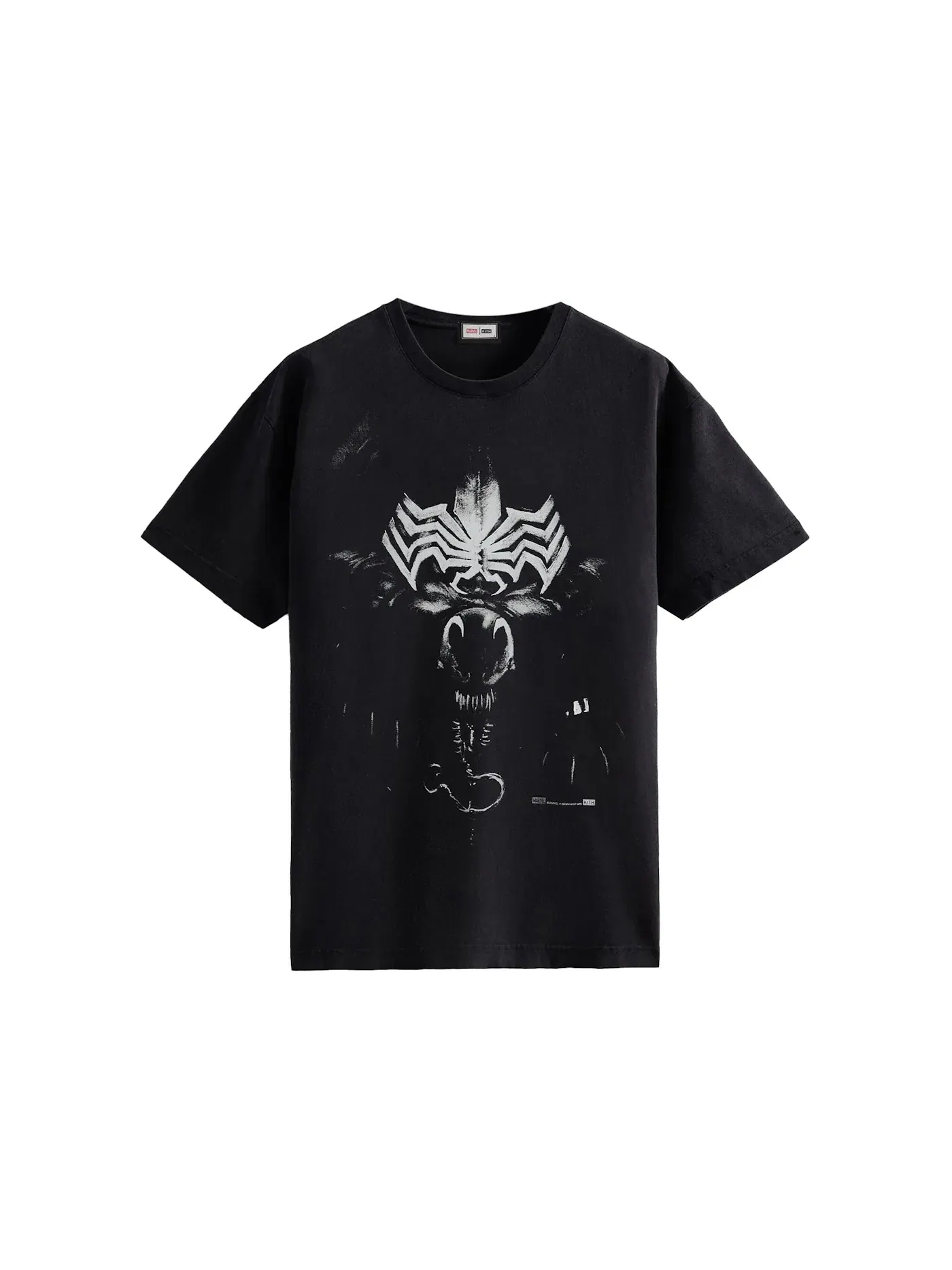 Мужская футболка с принтом Kith Marvel Spider-Man Venom Vintage Tee — изображение 1 из 1, черный