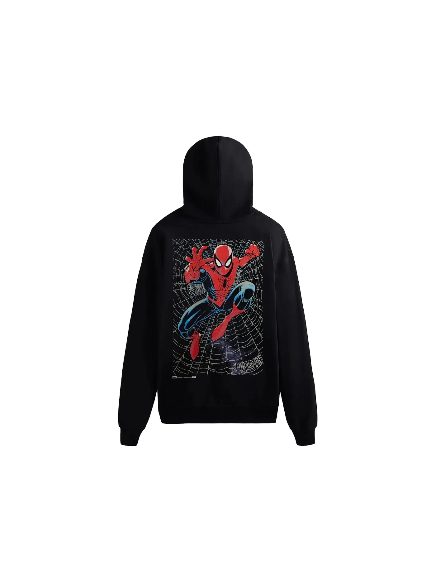 Мужская худи с принтом Spider-Man Kith — изображение 2 из 2, черный