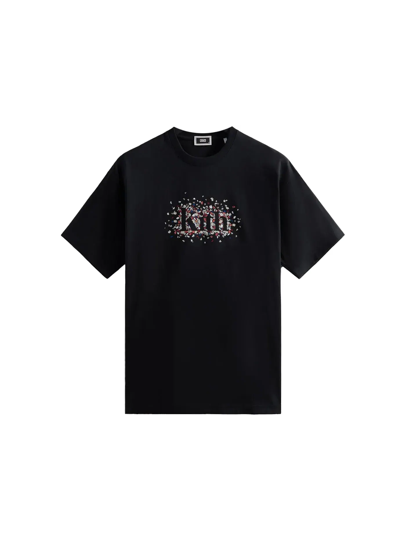 Мужская футболка с принтом Kith Meadow Serif Tee — изображение 1 из 1, черный