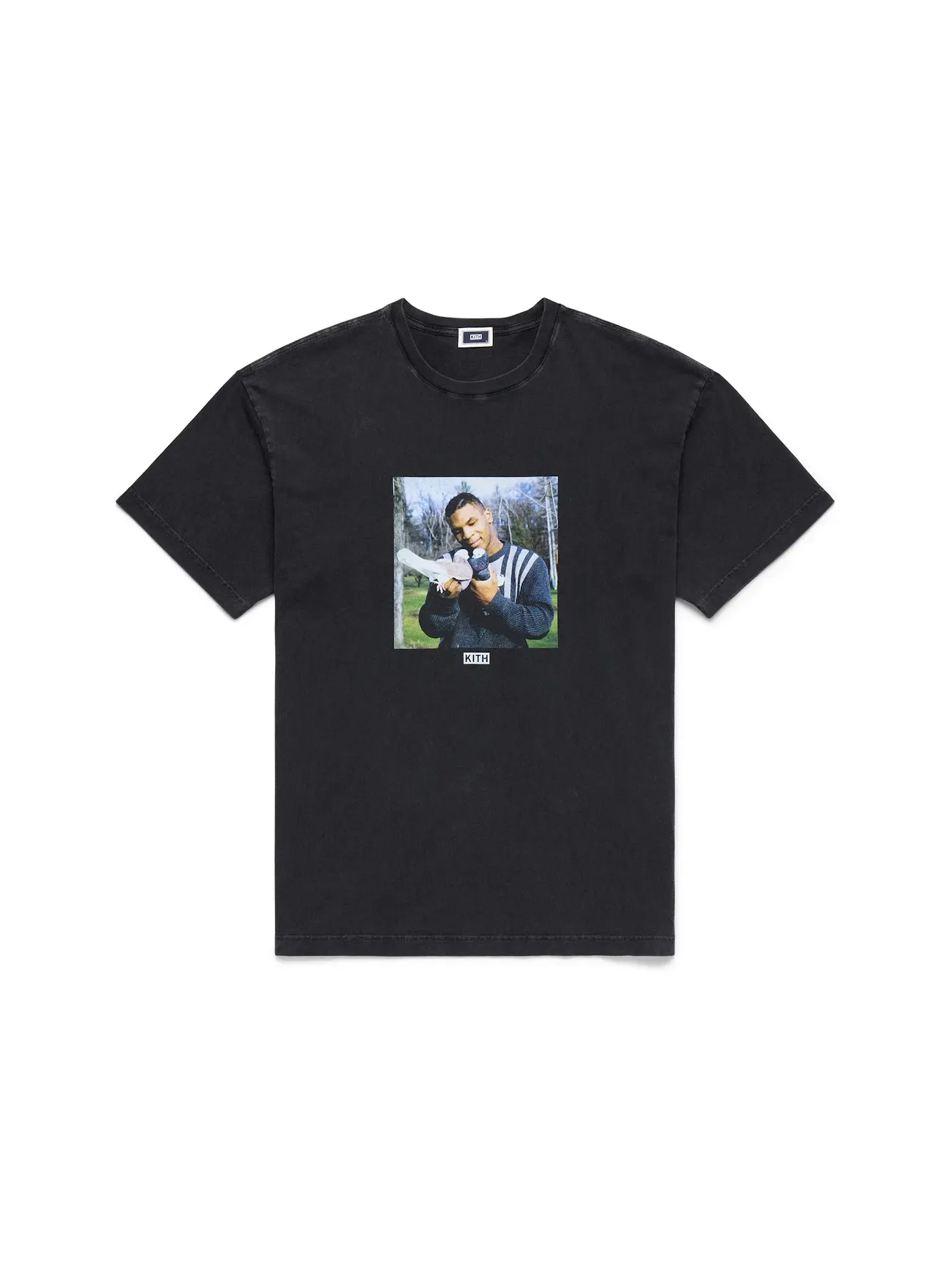 Мужская футболка с принтом Kith Mike Tyson Vintage Tee Black — изображение 1 из 5, черный