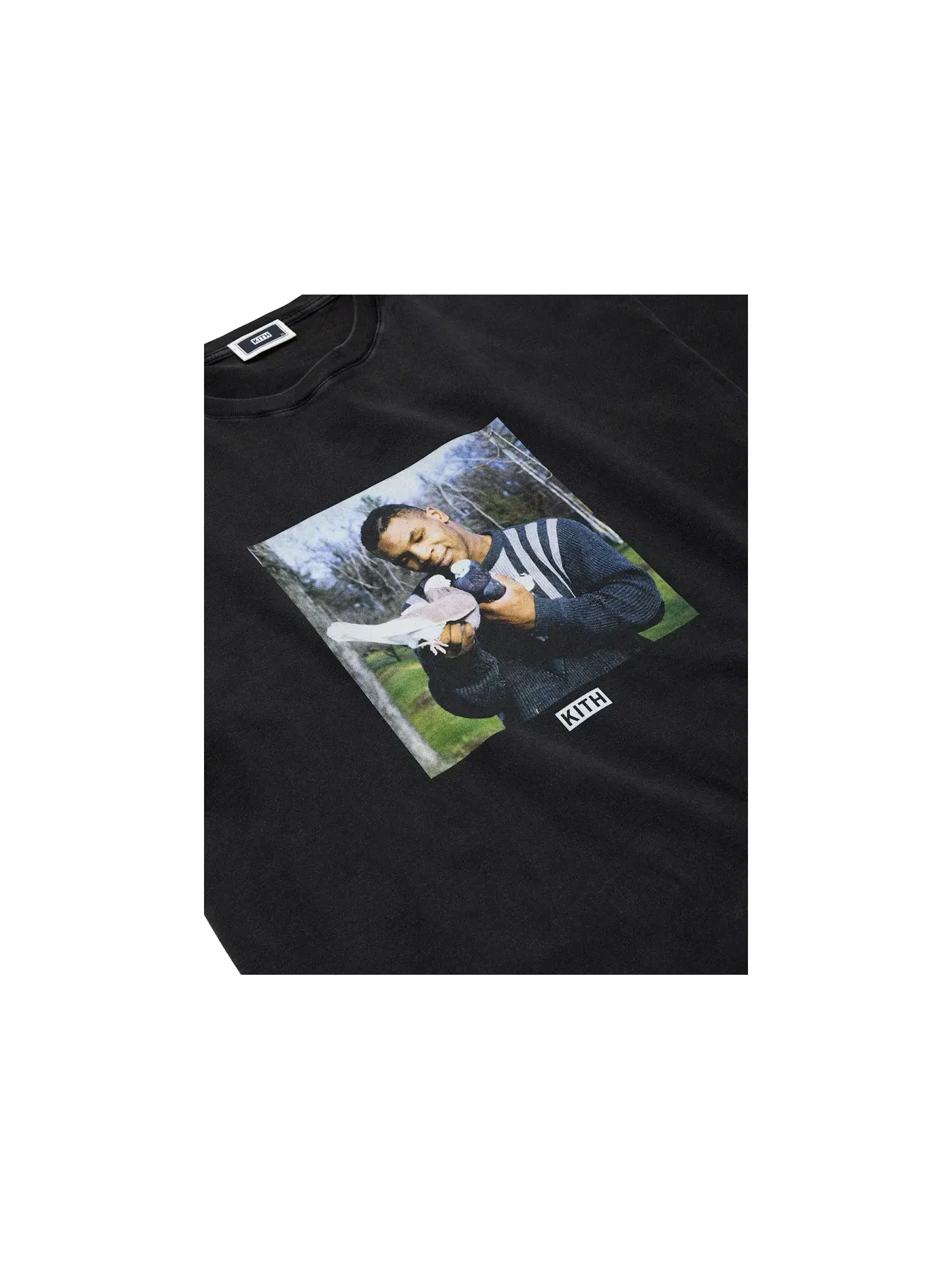 Мужская футболка с принтом Kith Mike Tyson Vintage Tee Black — изображение 2 из 5, черный