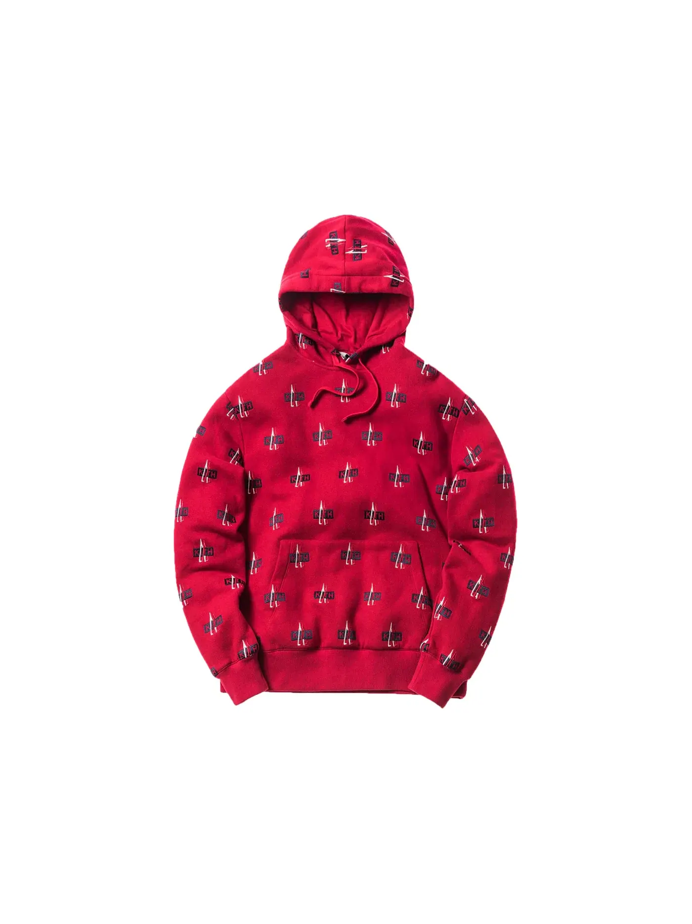 Мужская худи Kith Moncler Hoodie — изображение 1 из 1, красный