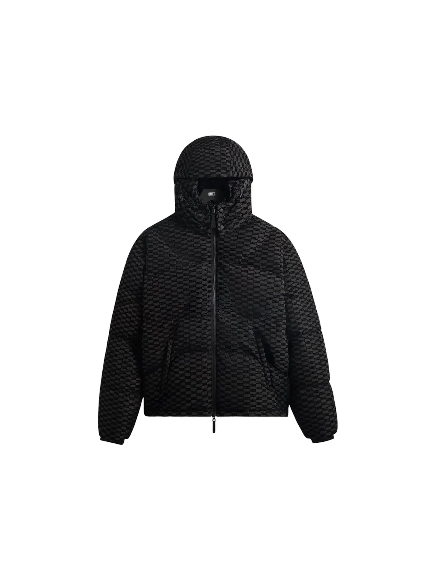 Мужская куртка-пуховик с принтом Puffer Kith — изображение 1 из 2, черный