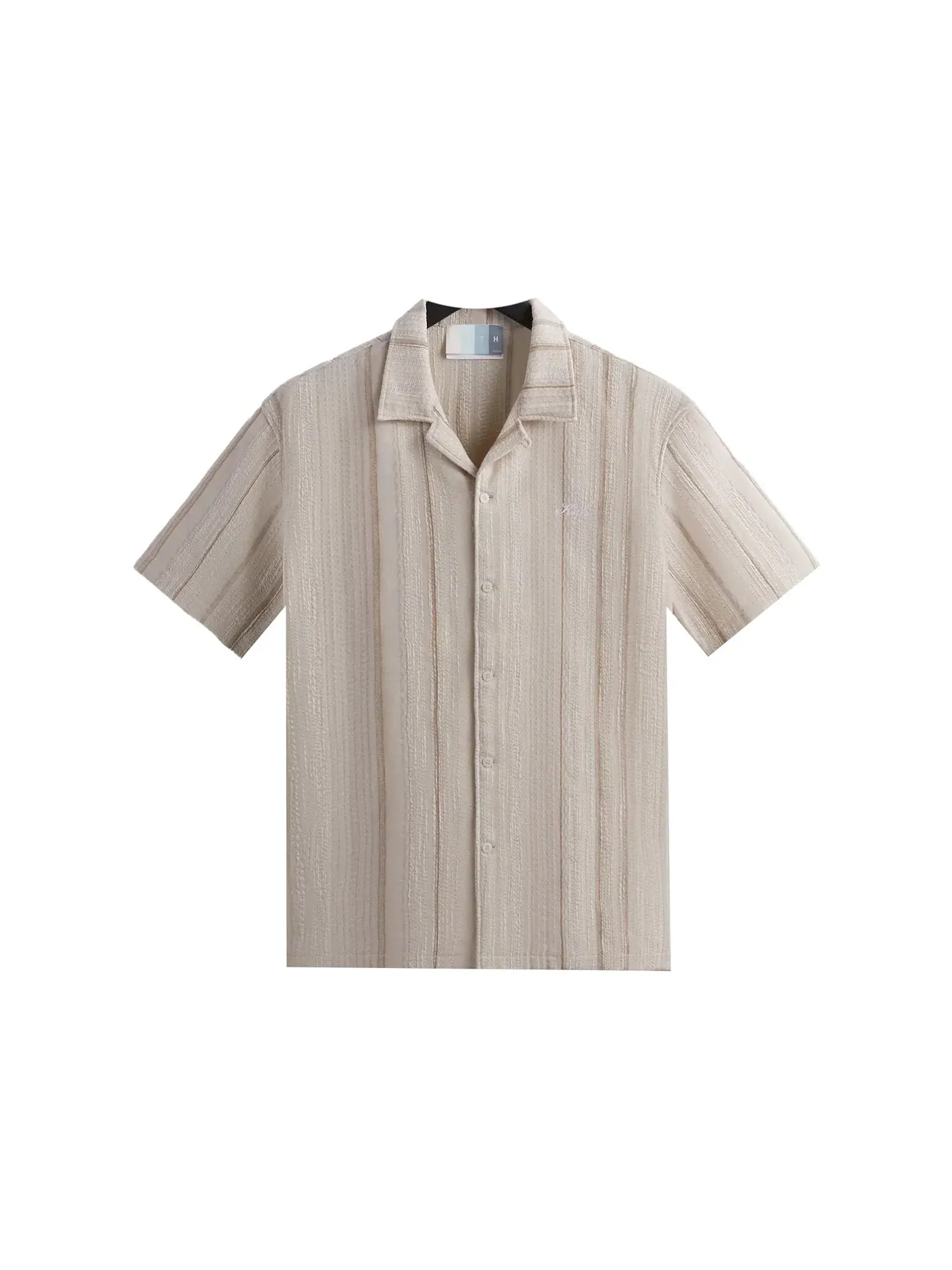 Мужская рубашка с воротником-стойкой Multi Stitch Thompson Camp Collar Kith, Sandrift — изображение 1 из 2