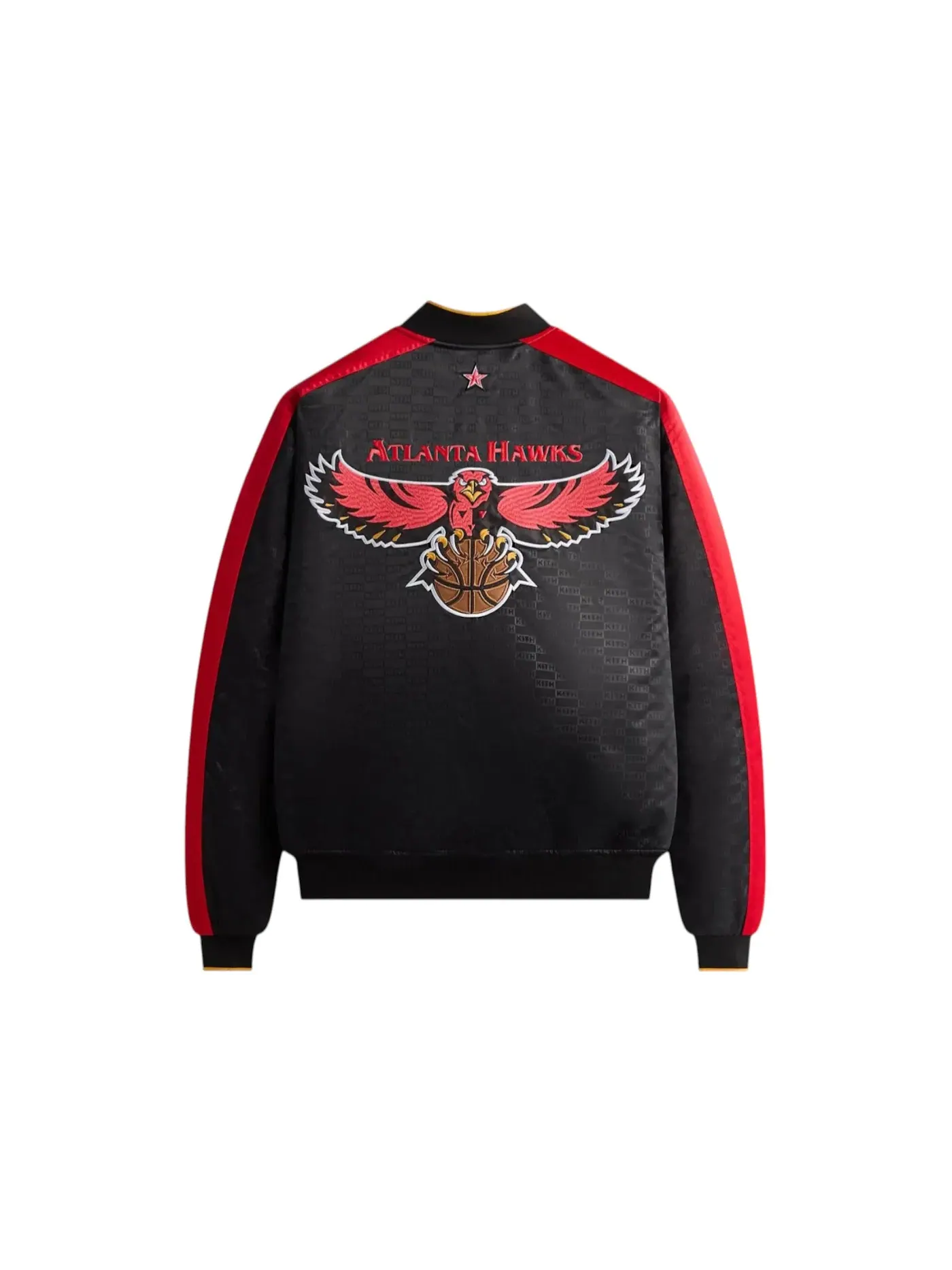 Мужская куртка-бомбер с принтом NBA All-Star Atlanta Hawks Kith — изображение 2 из 2, черный