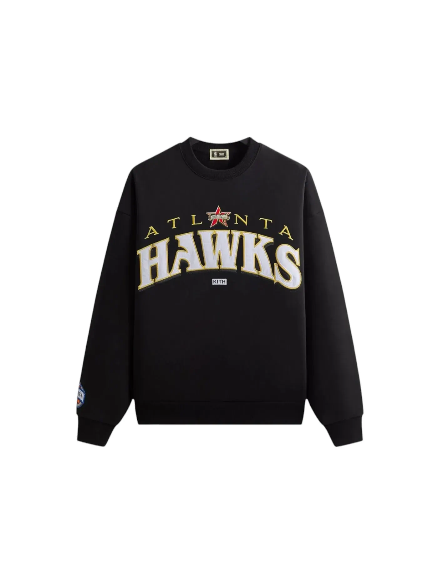 Мужской свитшот с принтом Kith NBA All-Star Atlanta Hawks Nelson Crewneck — изображение 1 из 2, черный