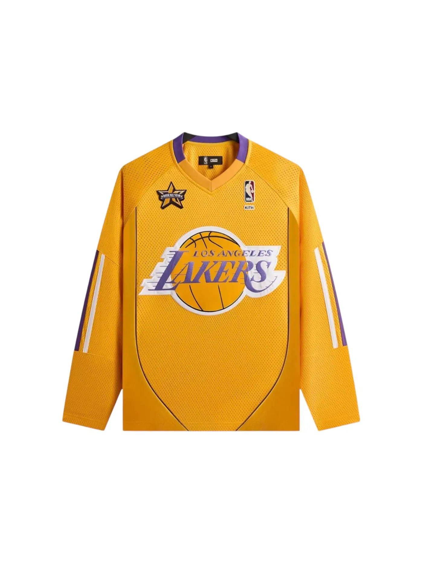 Мужская баскетбольная джерси с принтом Kith NBA All-Star Los Angeles Lakers Samuel Jersey — изображение 1 из 2, оранжевый