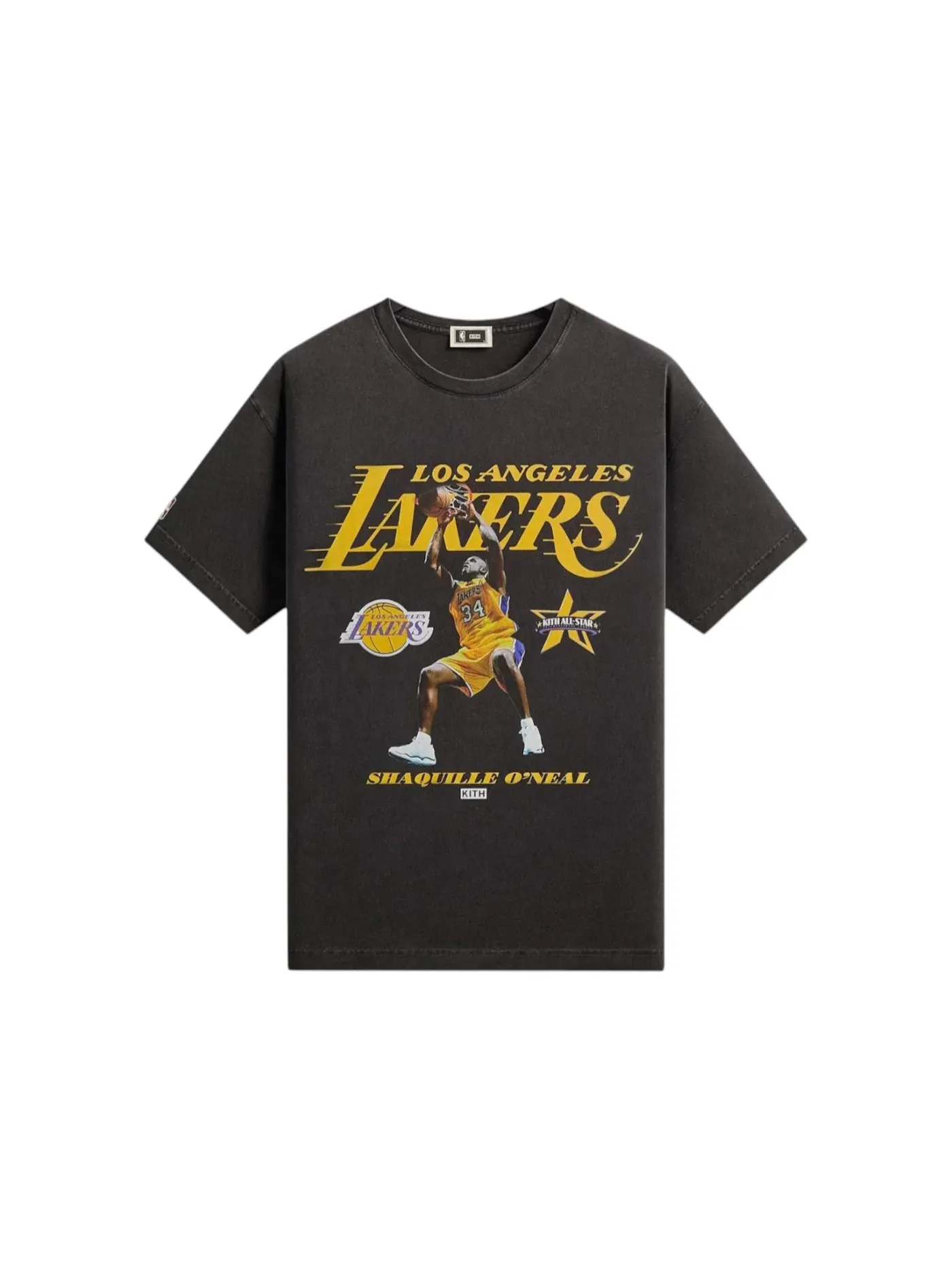 Мужская футболка с принтом Shaquille ONeal Vintage Tee Kith — изображение 1 из 2, черный