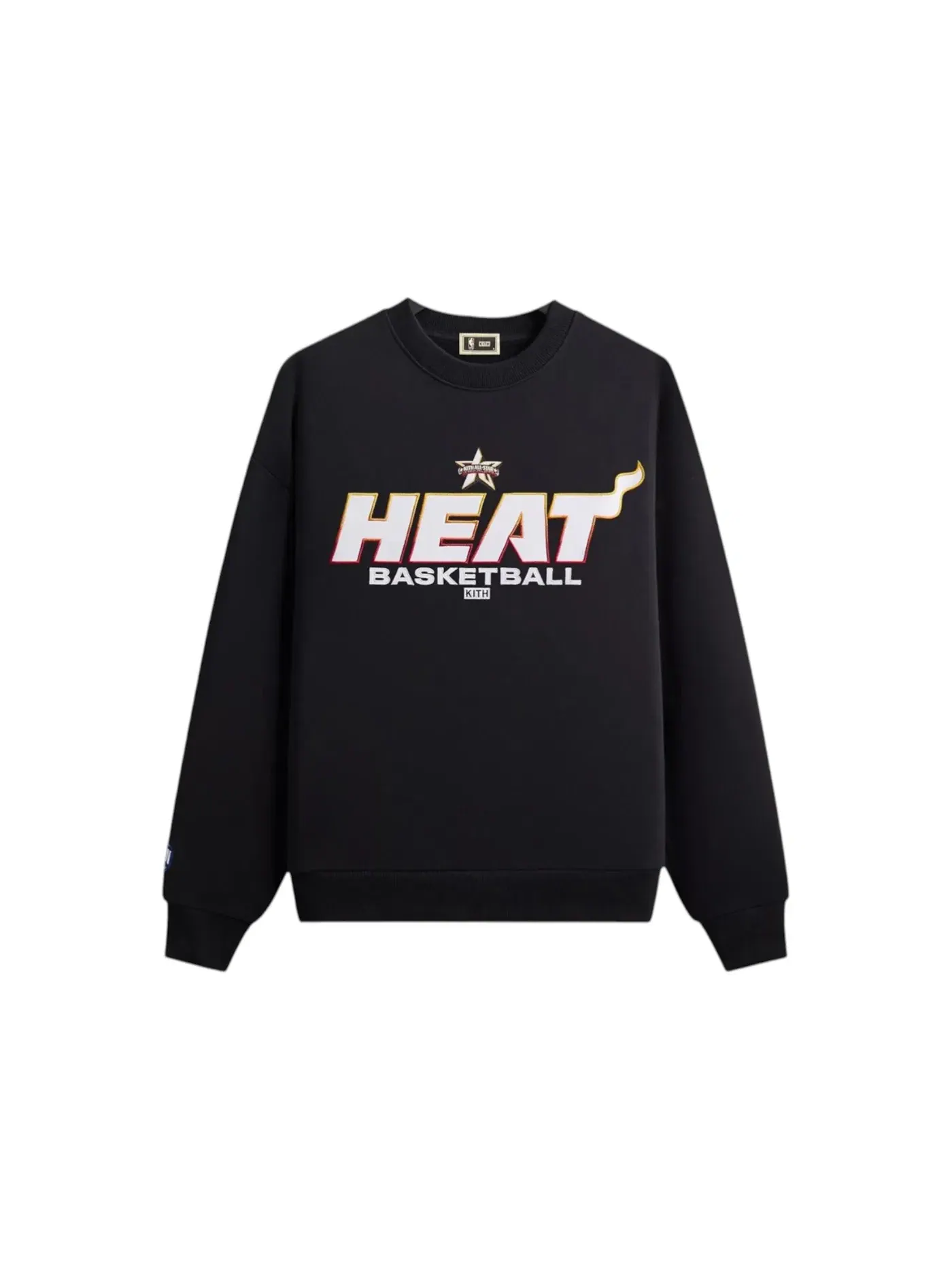 Мужской свитшот с принтом Kith NBA All-Star Miami Heat Nelson Crewneck — изображение 1 из 2, черный