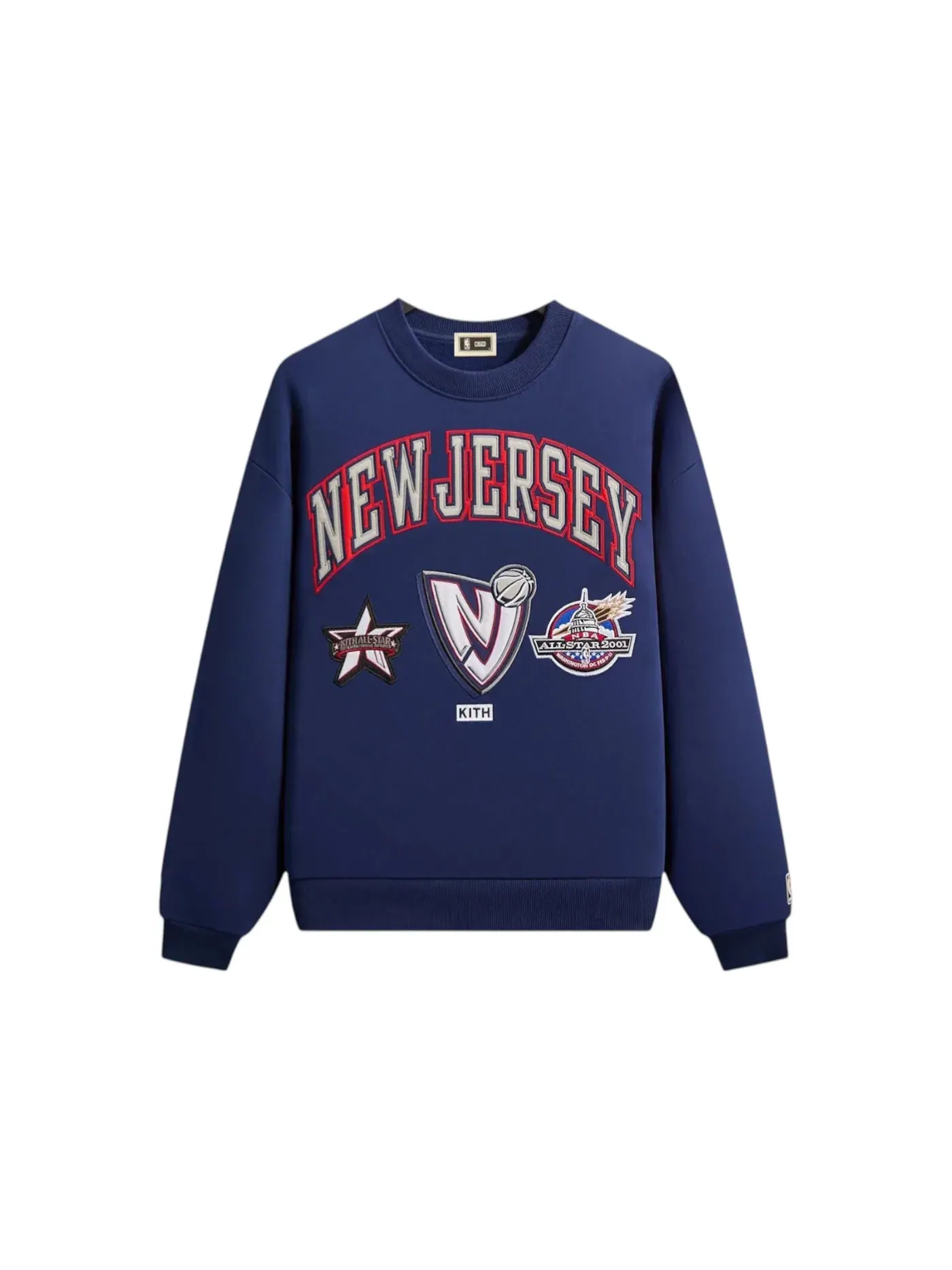 Мужской свитшот с принтом Kith NBA All-Star New Jersey Nets Nelson Crewneck, Quantum — изображение 1 из 2