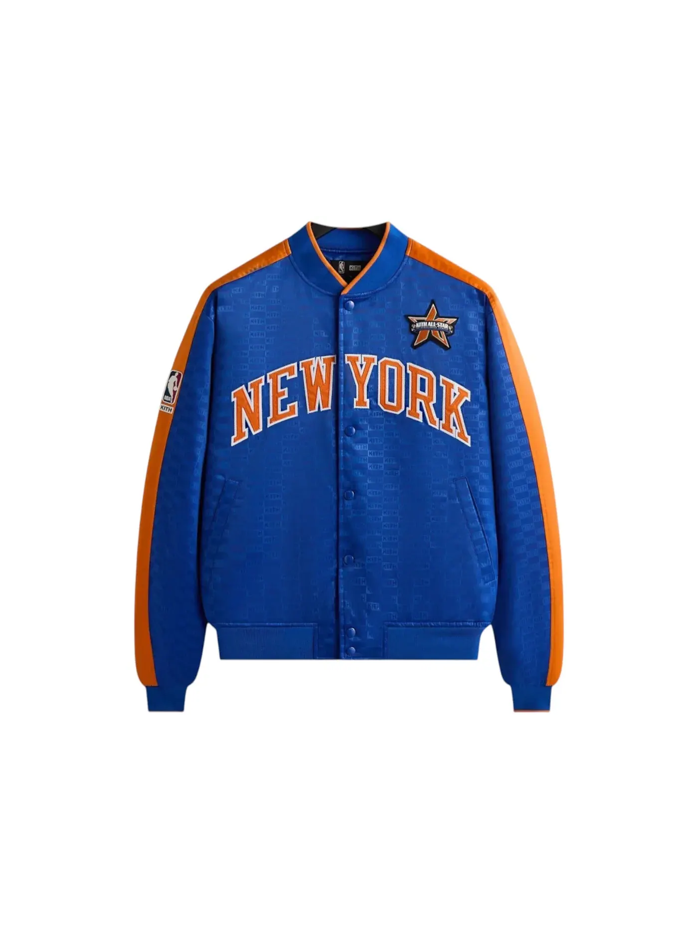 Мужская бомбер-куртка с принтом Kith NBA All-Star New York Knicks Bomber Jacket Current, Current — изображение 1 из 2