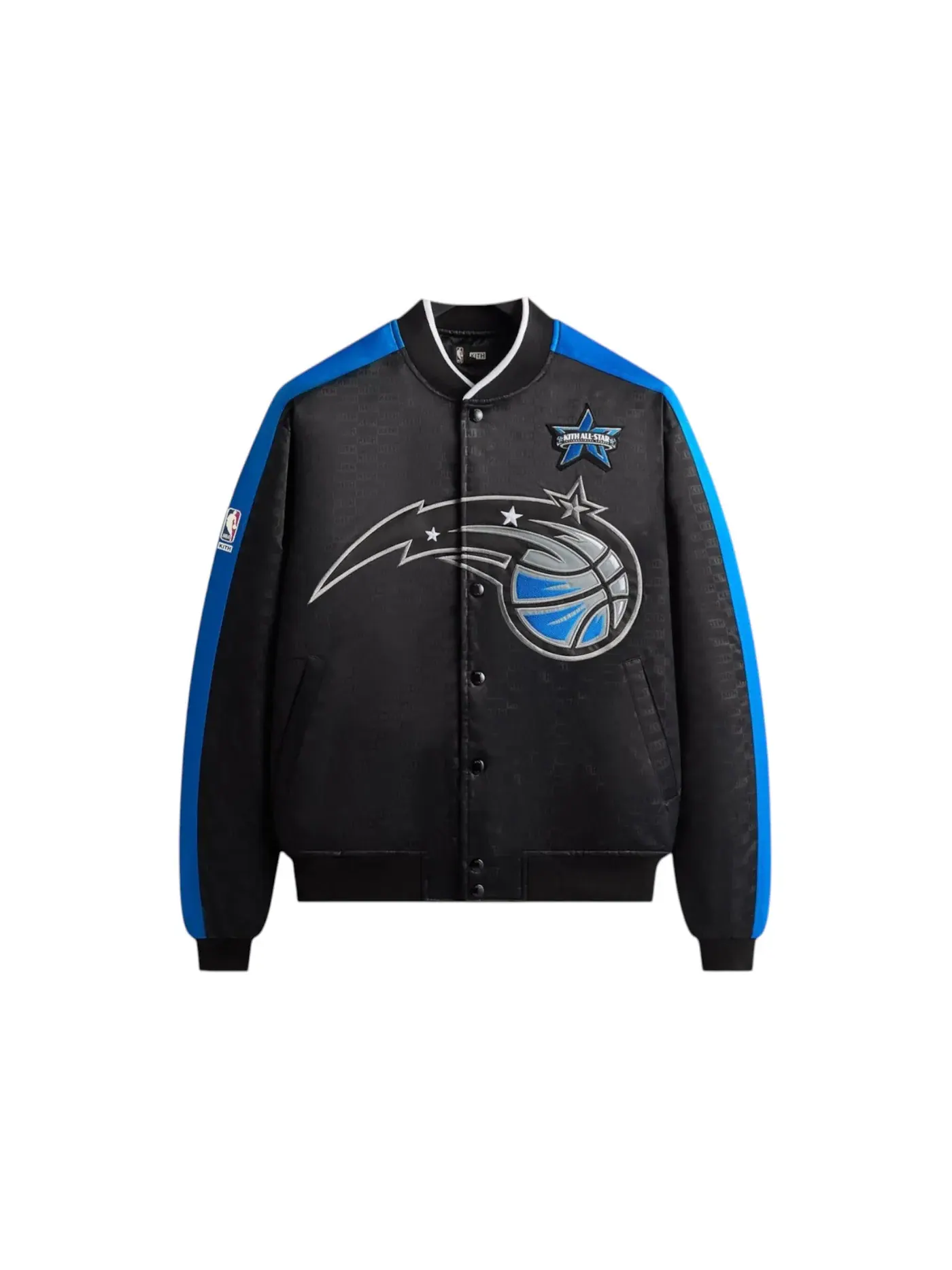 Мужская куртка-бомбер с принтом Kith NBA All-Star Orlando Magic Bomber Jacket — изображение 1 из 2, черный