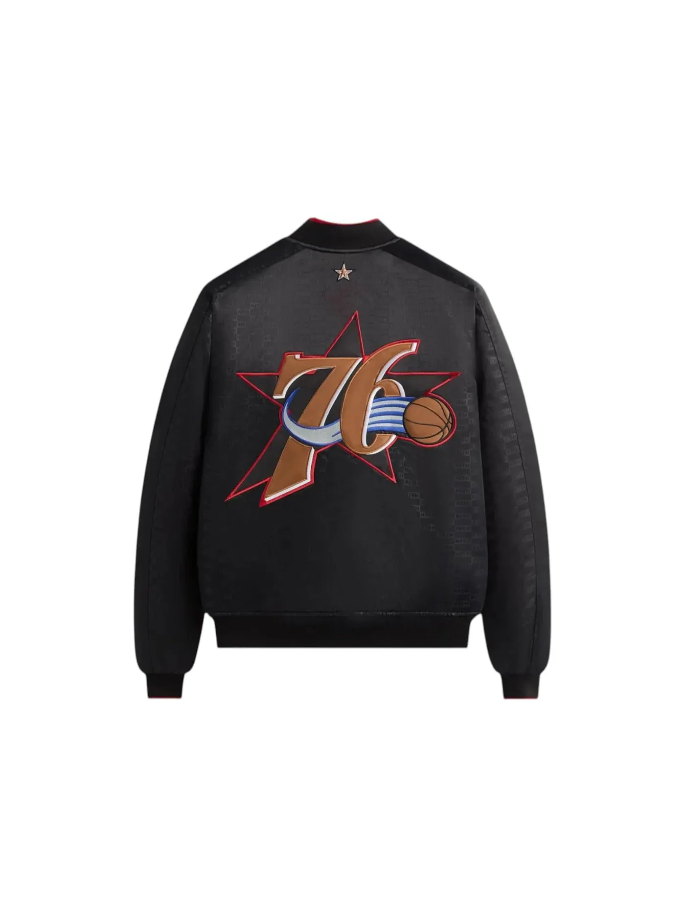 Мужская куртка-бомбер Kith NBA All-Star Philadelphia 76ers — изображение 2 из 2, черный