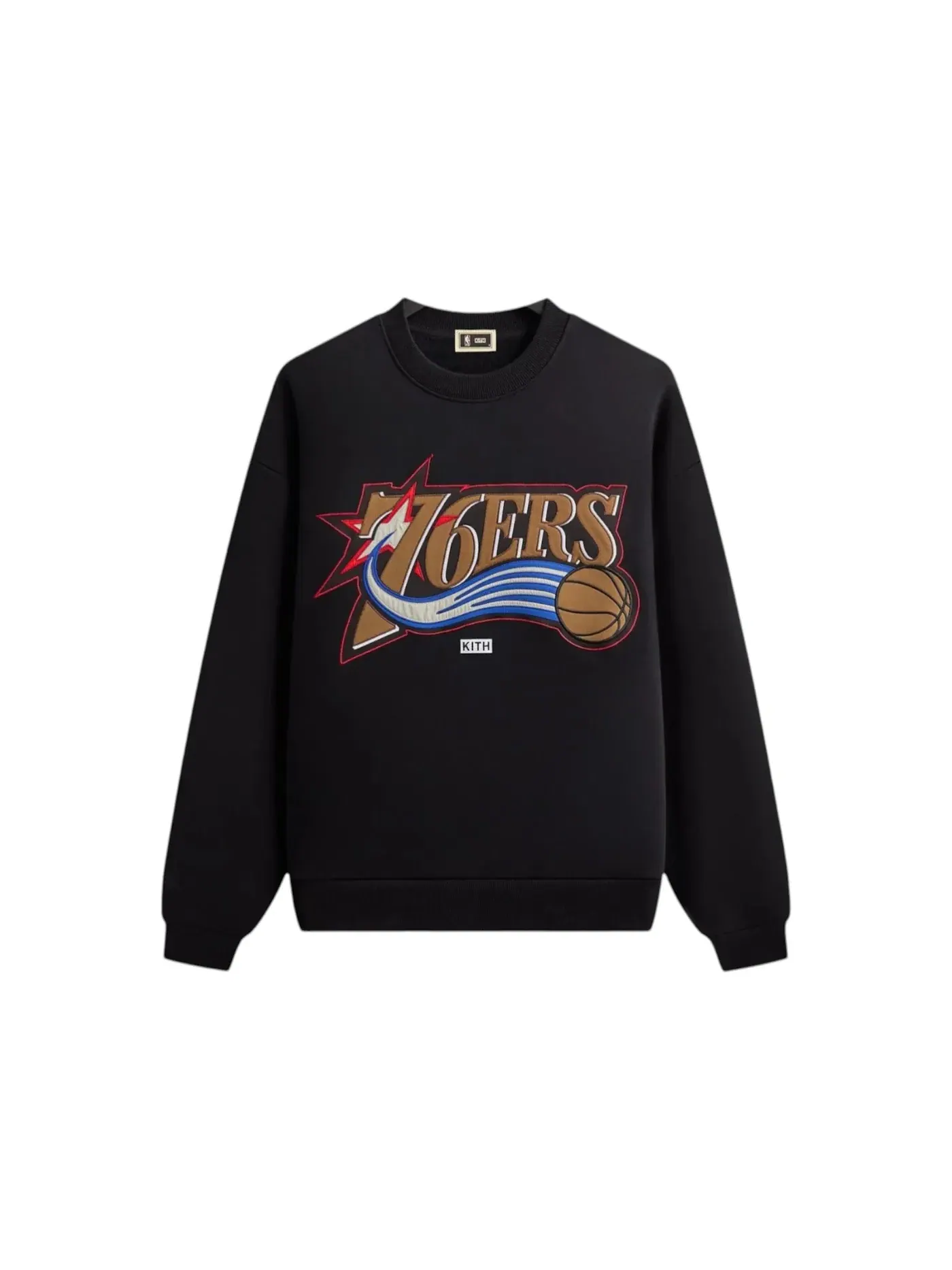 Мужской свитшот с принтом Nelson Crewneck Kith — изображение 1 из 1, черный