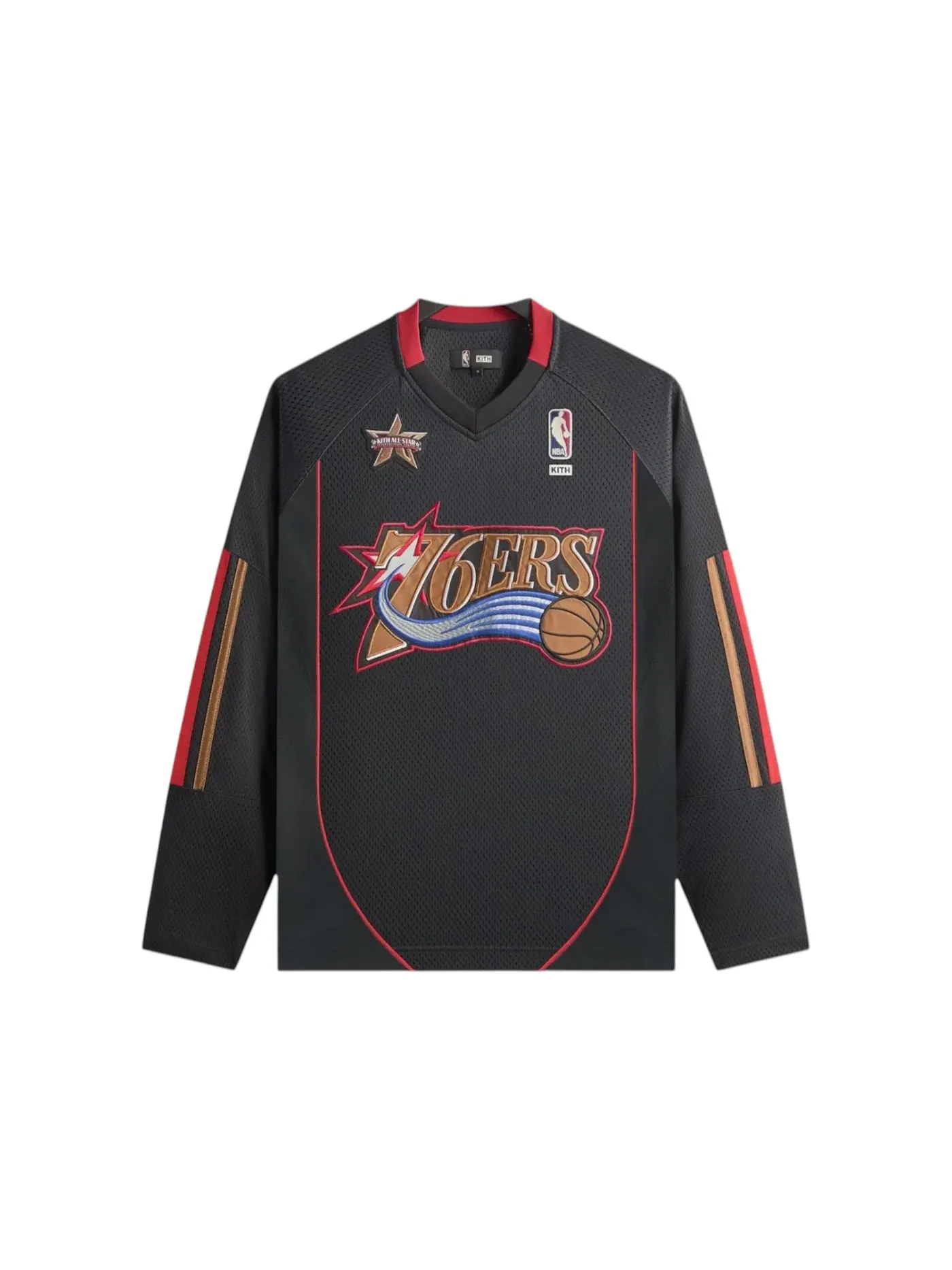 Мужская баскетбольная джерси с принтом Kith NBA All-Star Philadelphia 76ers Samuel Jersey — изображение 1 из 2, черный