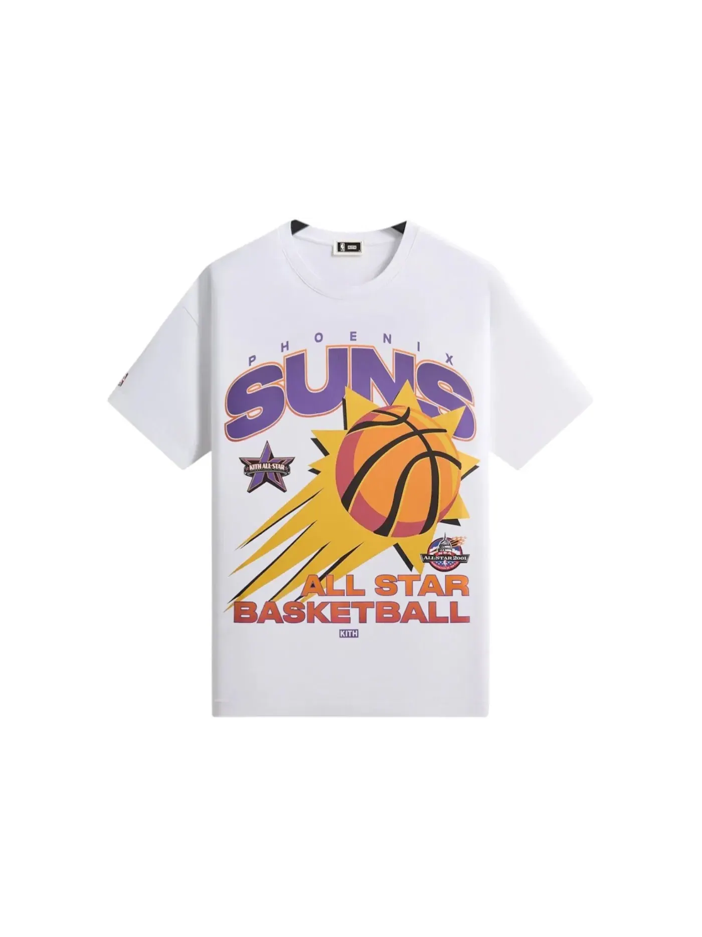 Мужская футболка с принтом Kith NBA All-Star Phoenix Suns Vintage Tee — изображение 1 из 2, белый