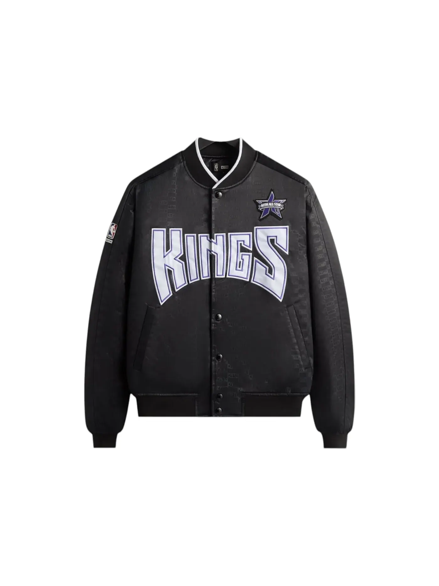 Мужская куртка-бомбер NBA All-Star Sacramento Kings Kith — изображение 1 из 2, черный