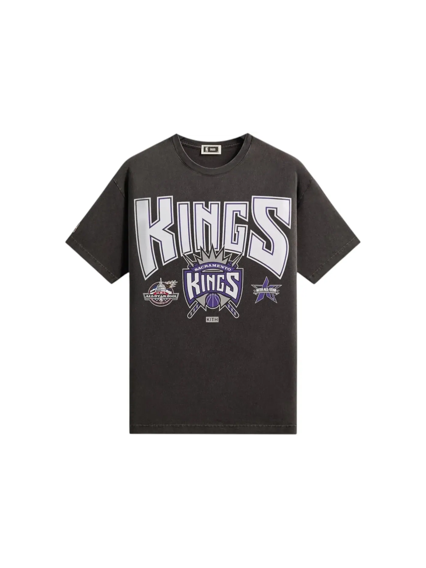 Мужская футболка с принтом Kith NBA All-Star Sacramento Kings Vintage Tee — изображение 1 из 2, черный