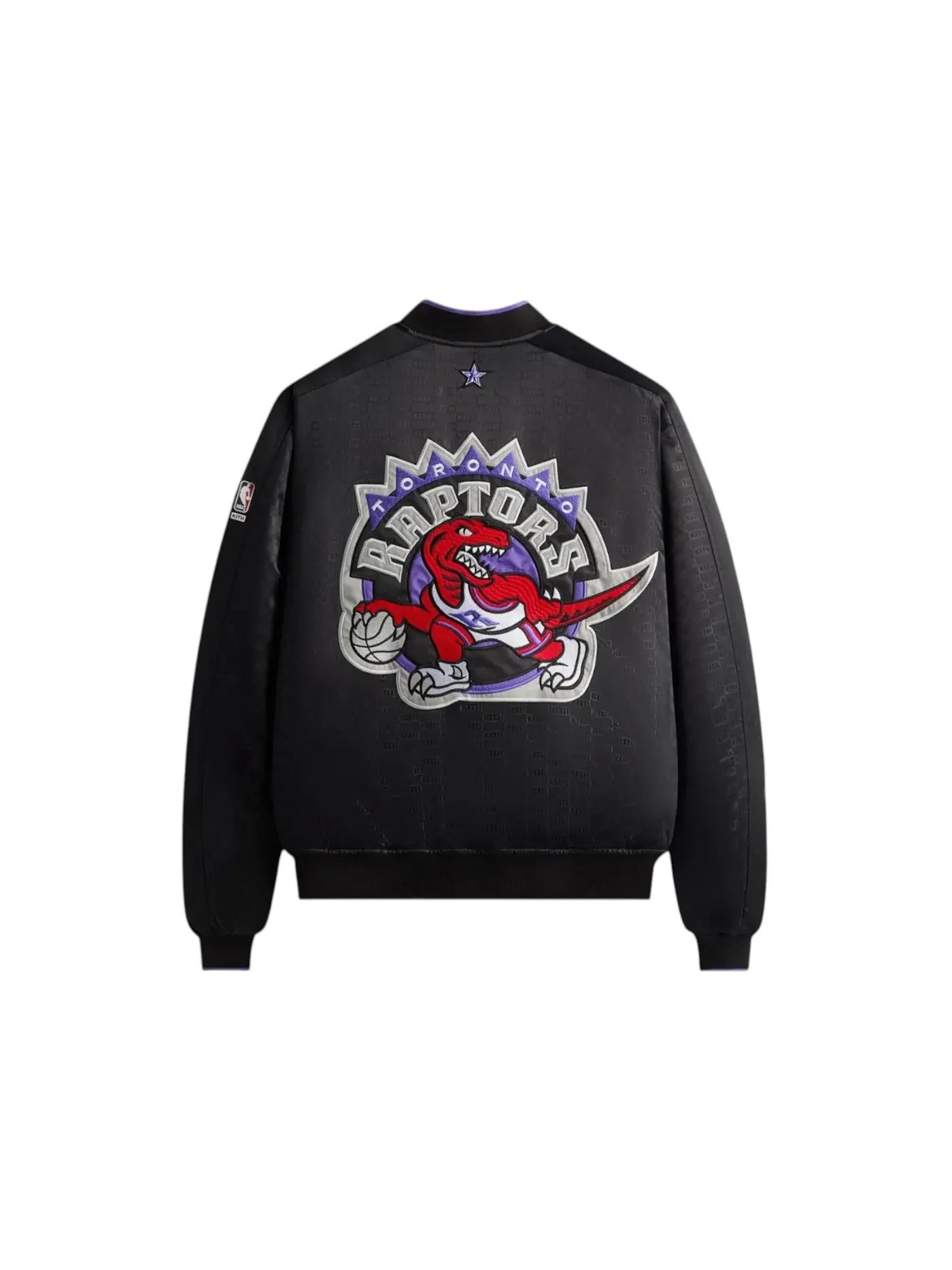 Мужская куртка-бомбер с принтом Kith NBA All-Star Toronto Raptors Bomber Jacket Kith — изображение 2 из 2, черный