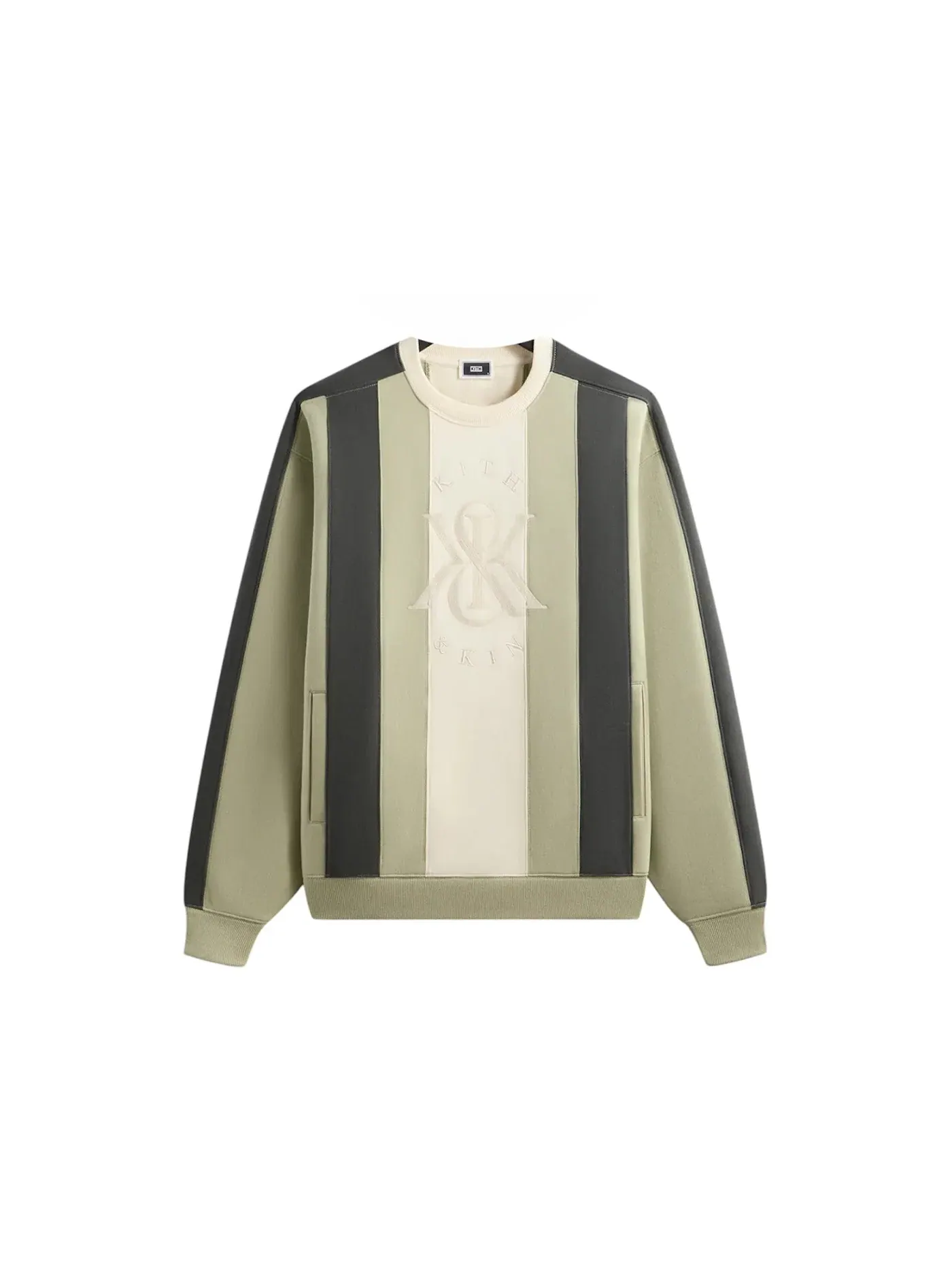 Мужской свитшот с панельным дизайном Kith Crewneck, Region — изображение 1 из 2