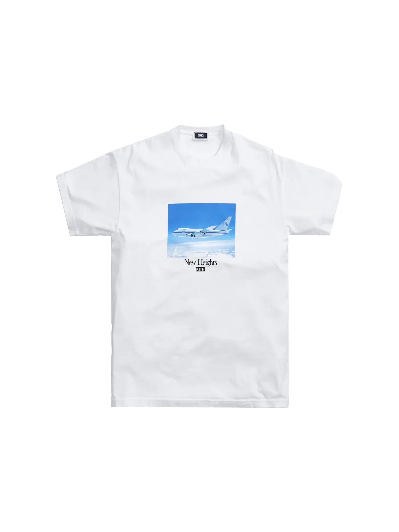 Мужская футболка с принтом Kith New Heights Tee — изображение 1 из 1, белый