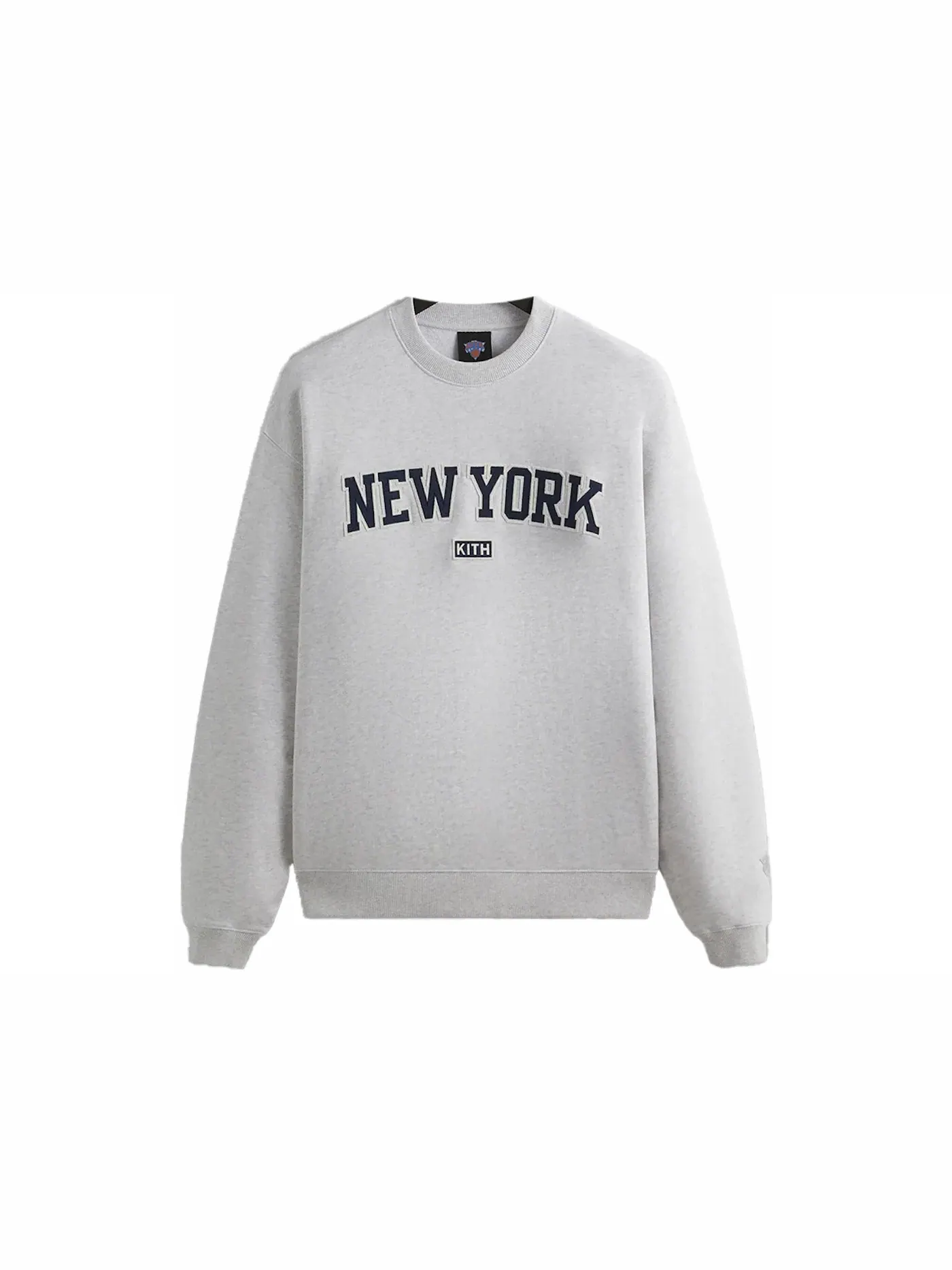 Мужской свитер с круглым вырезом Crewneck Kith — изображение 1 из 2, светлый серый