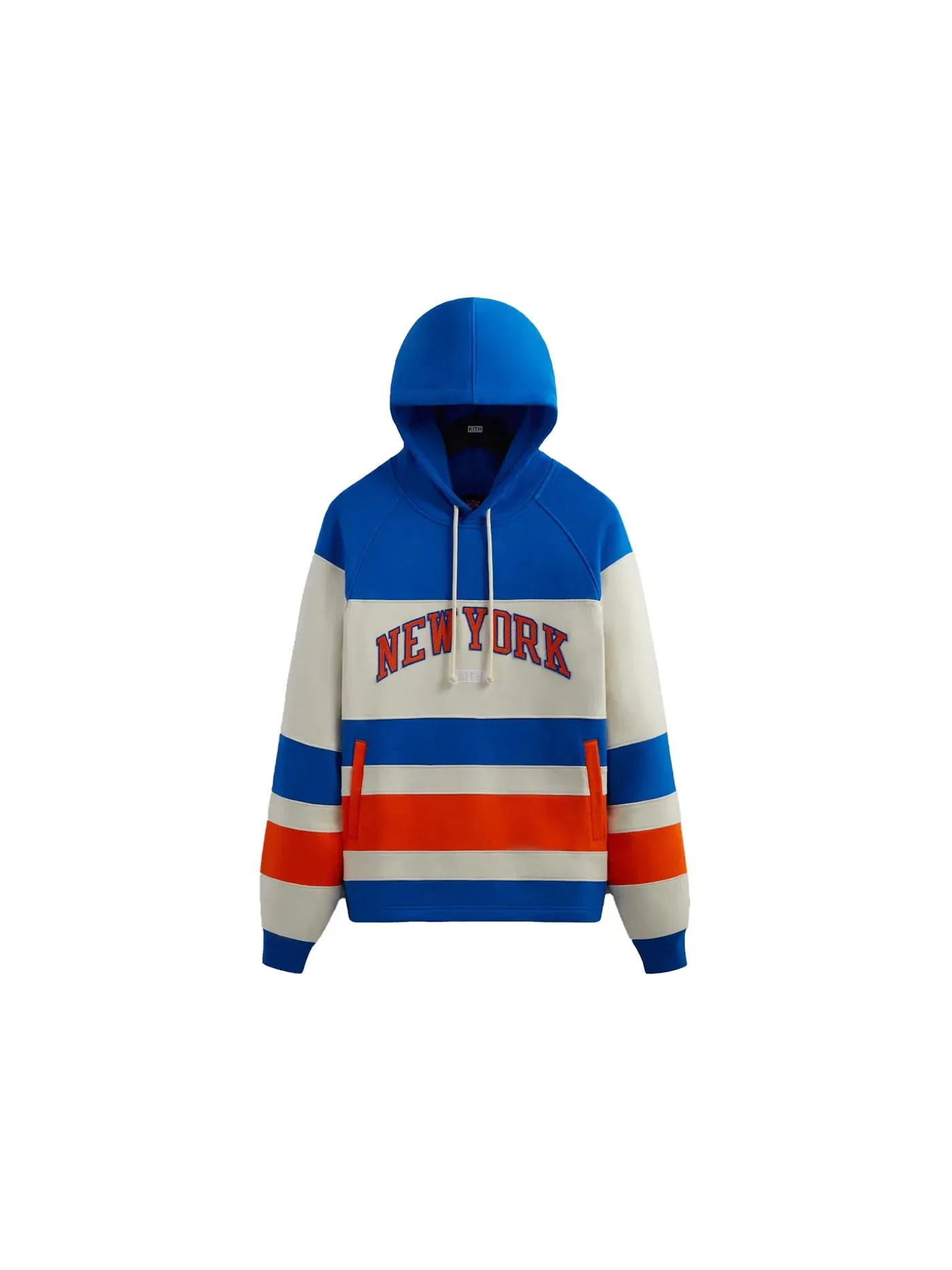 Мужской худи с принтом Kith New York Knicks Delk Hockey Hoodie, Sandrift — изображение 1 из 2