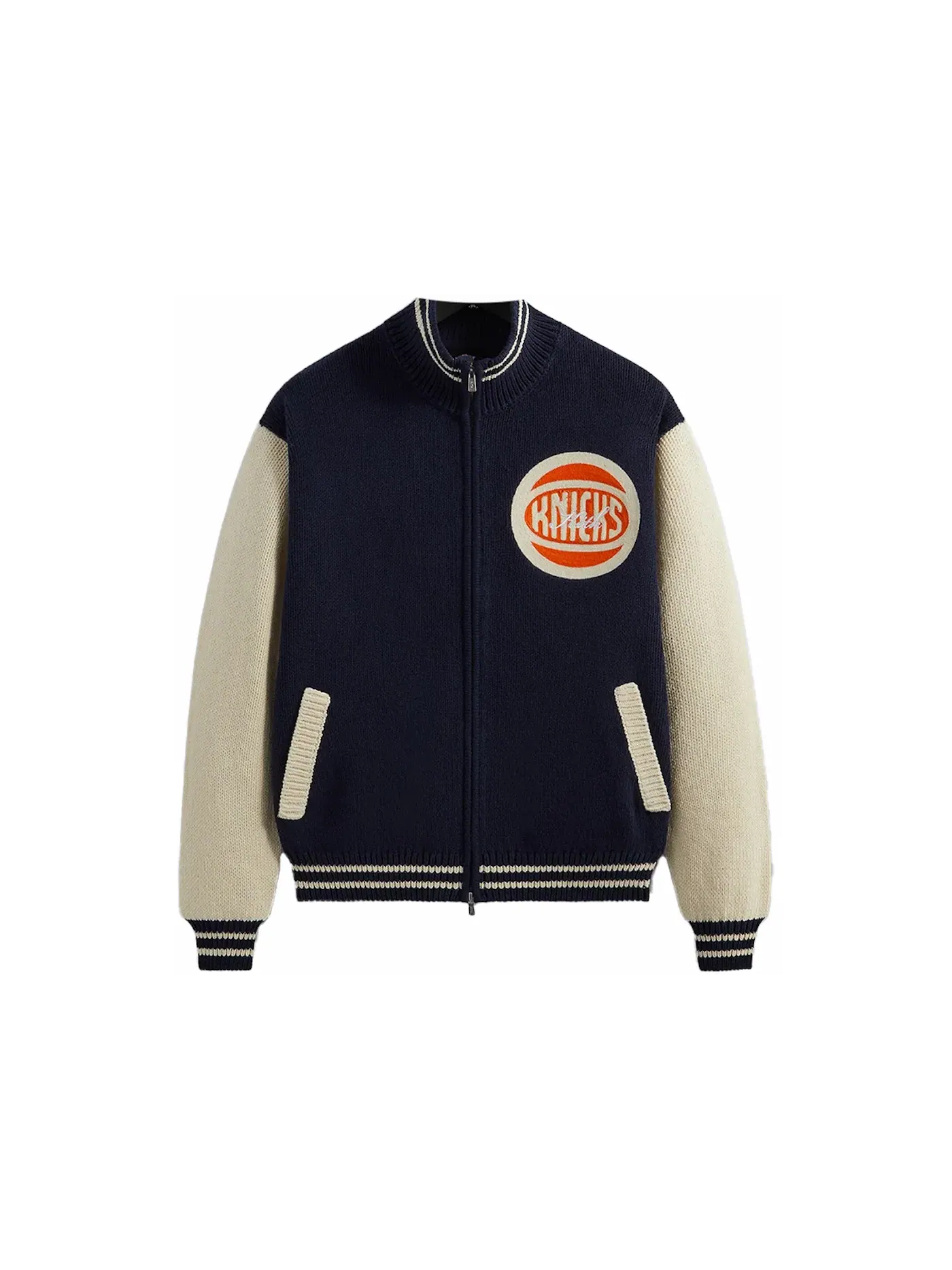 Мужской свитер с принтом Kith New York Knicks Full-Zip Sweater Kith — изображение 1 из 2, ночной
