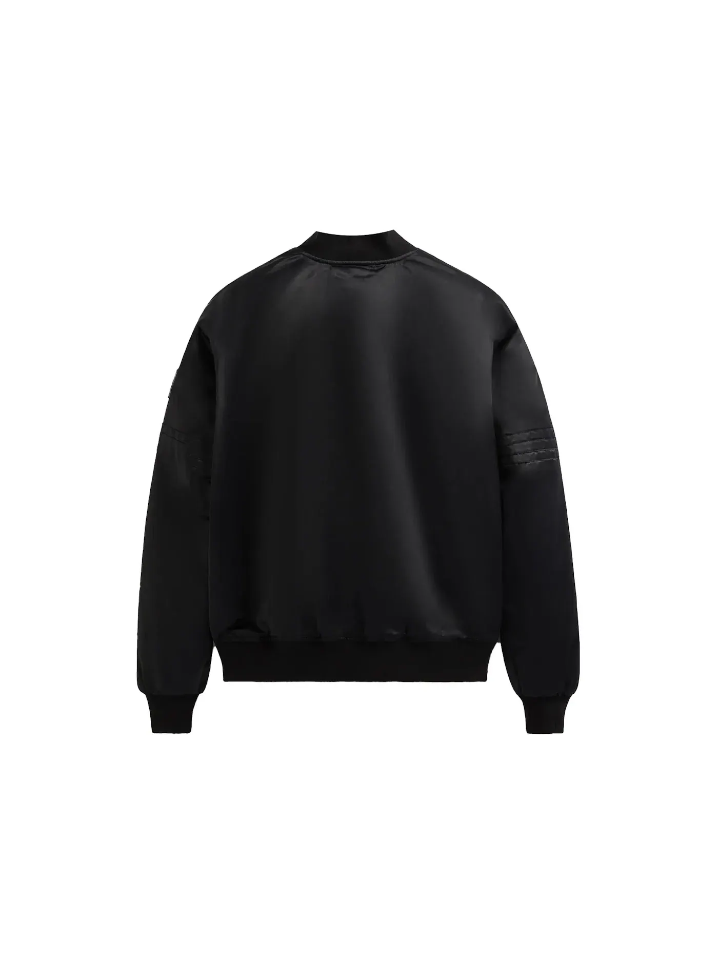 Мужская куртка-бомбер из атласа с принтом Kith New York Knicks Satin Bomber Jacket Kith — изображение 2 из 2, черный