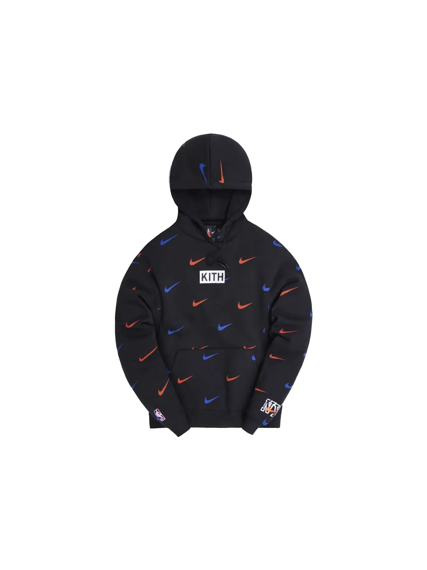 Мужская худи с принтом Kith & Nike for New York Knicks AOP Hoodie Kith — изображение 1 из 2, черный