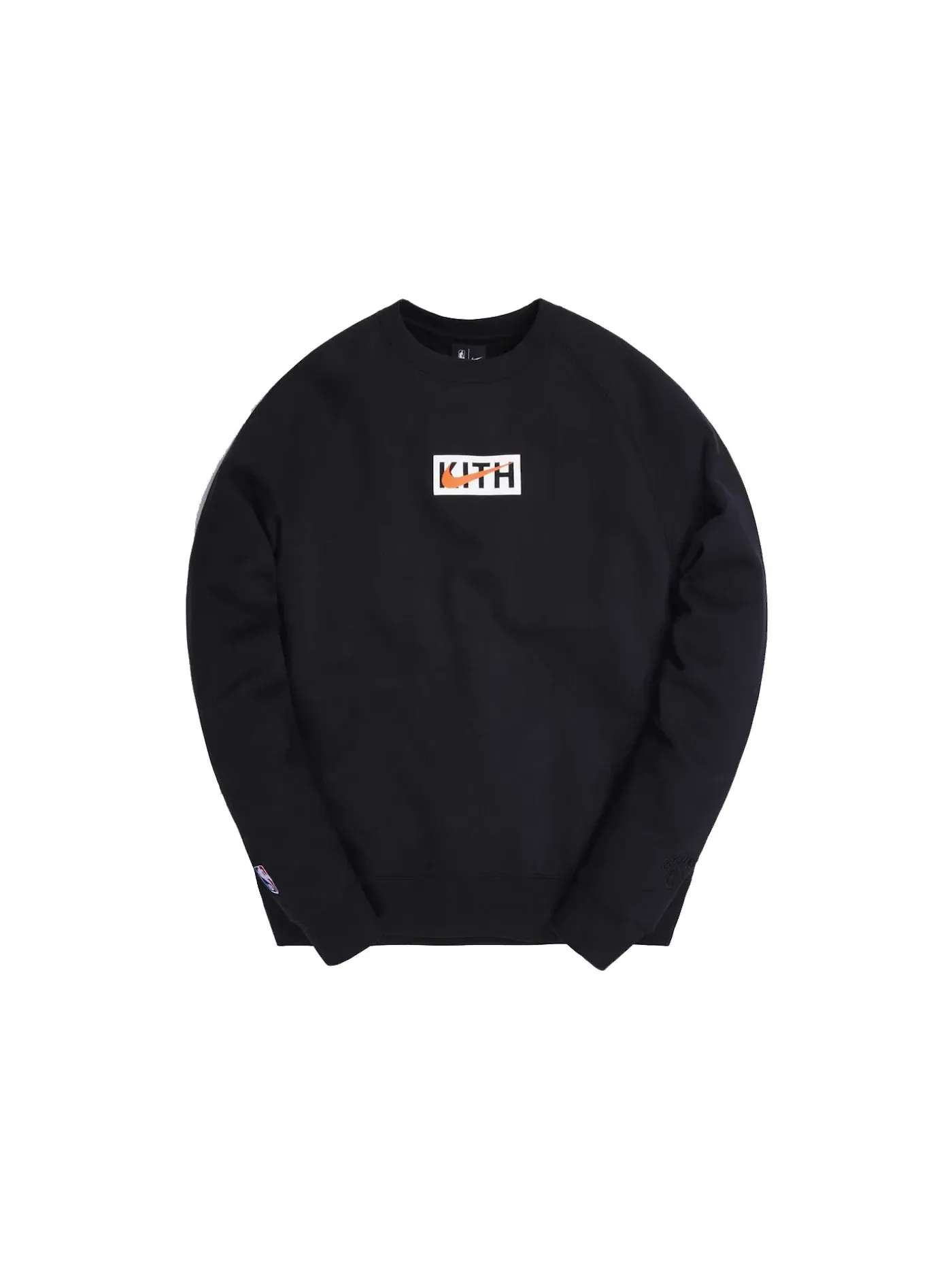 Мужской флисовый свитшот с принтом Kith Nike New York Knicks Crewneck — изображение 1 из 1, черный