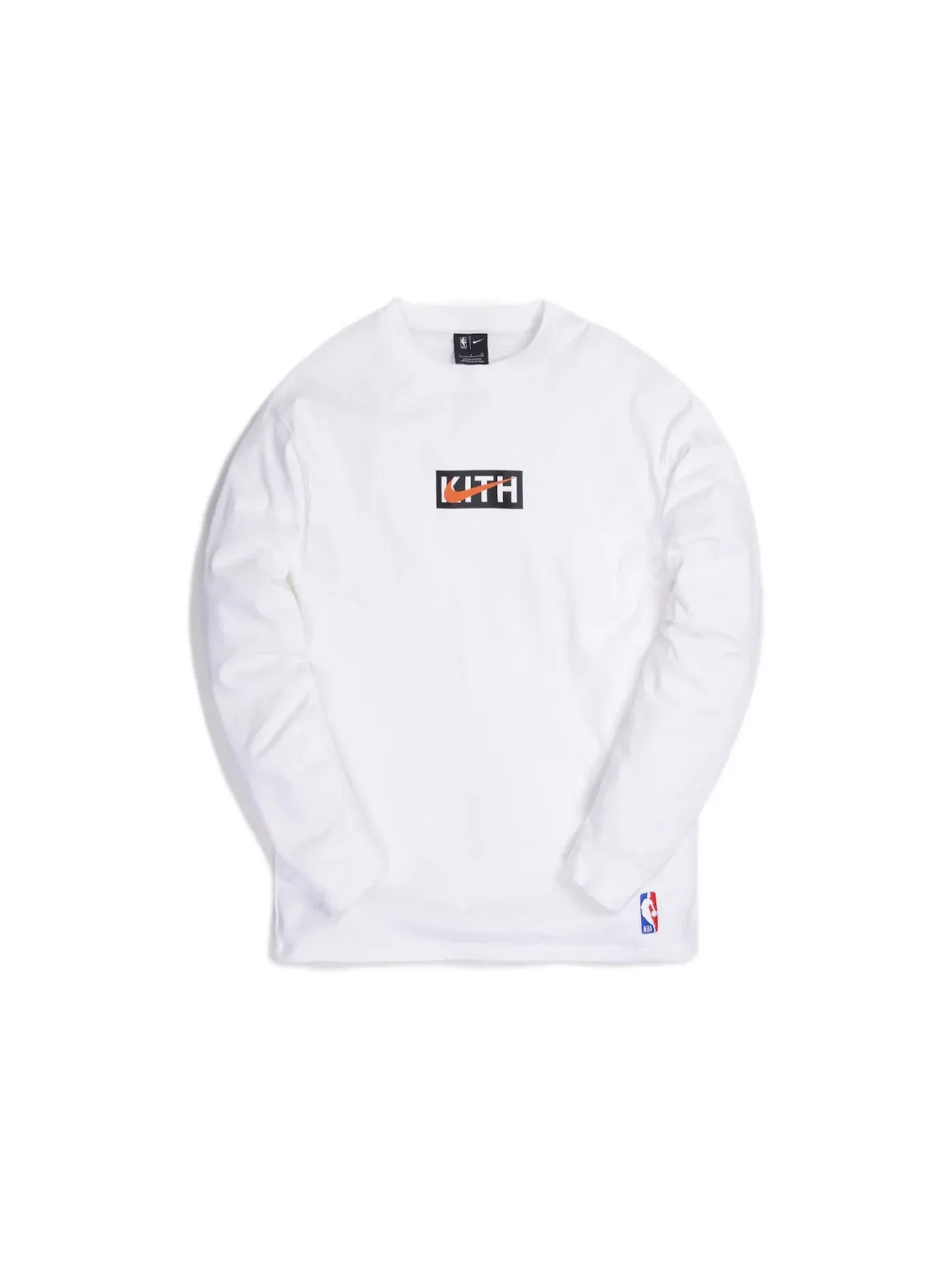 Мужская футболка с длинным рукавом L/S Tee Kith — изображение 1 из 1, белый