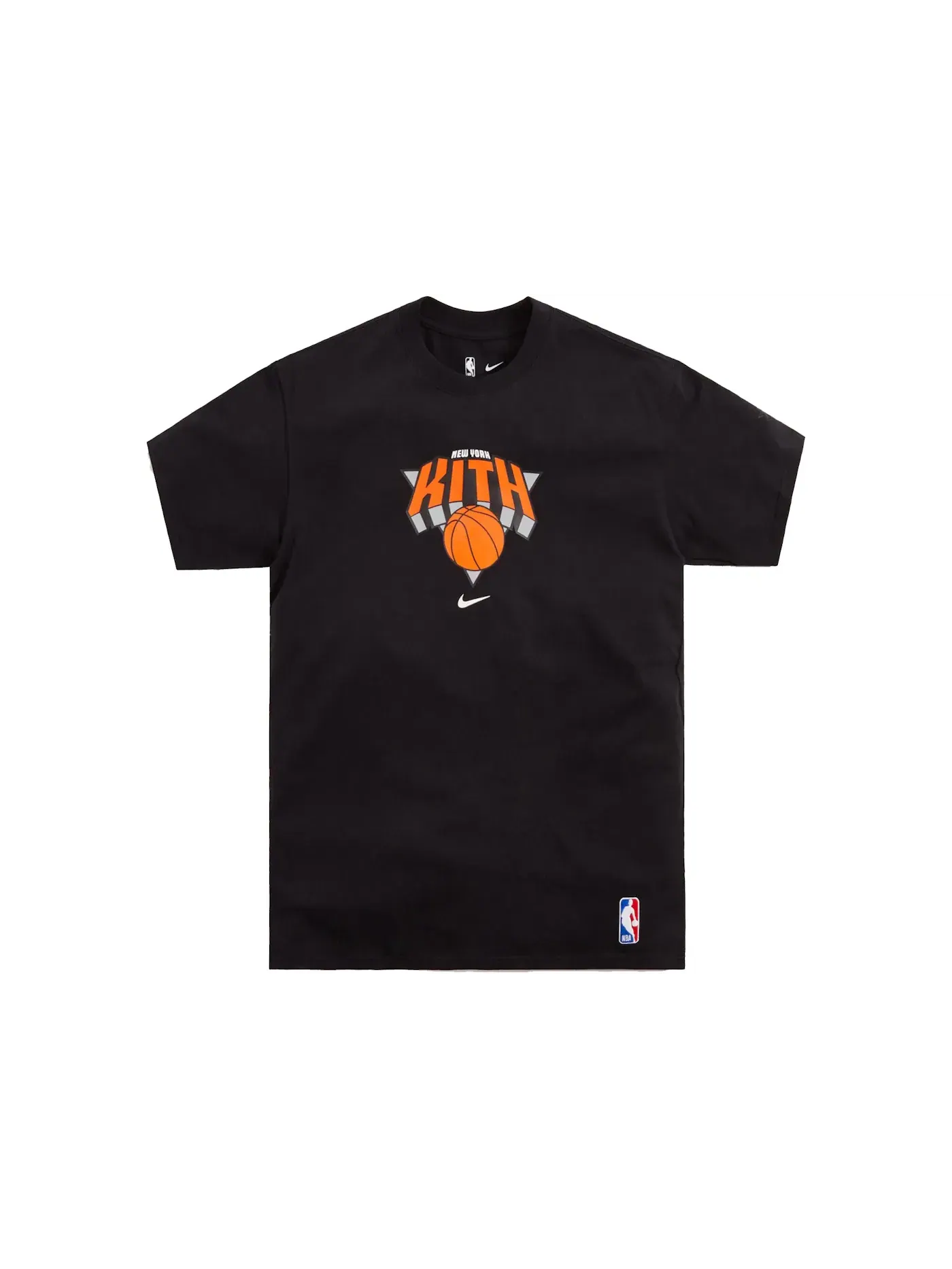 Мужская футболка хлопковая Kith Nike for New York Knicks Tee FW21 Kith — изображение 1 из 2, черный