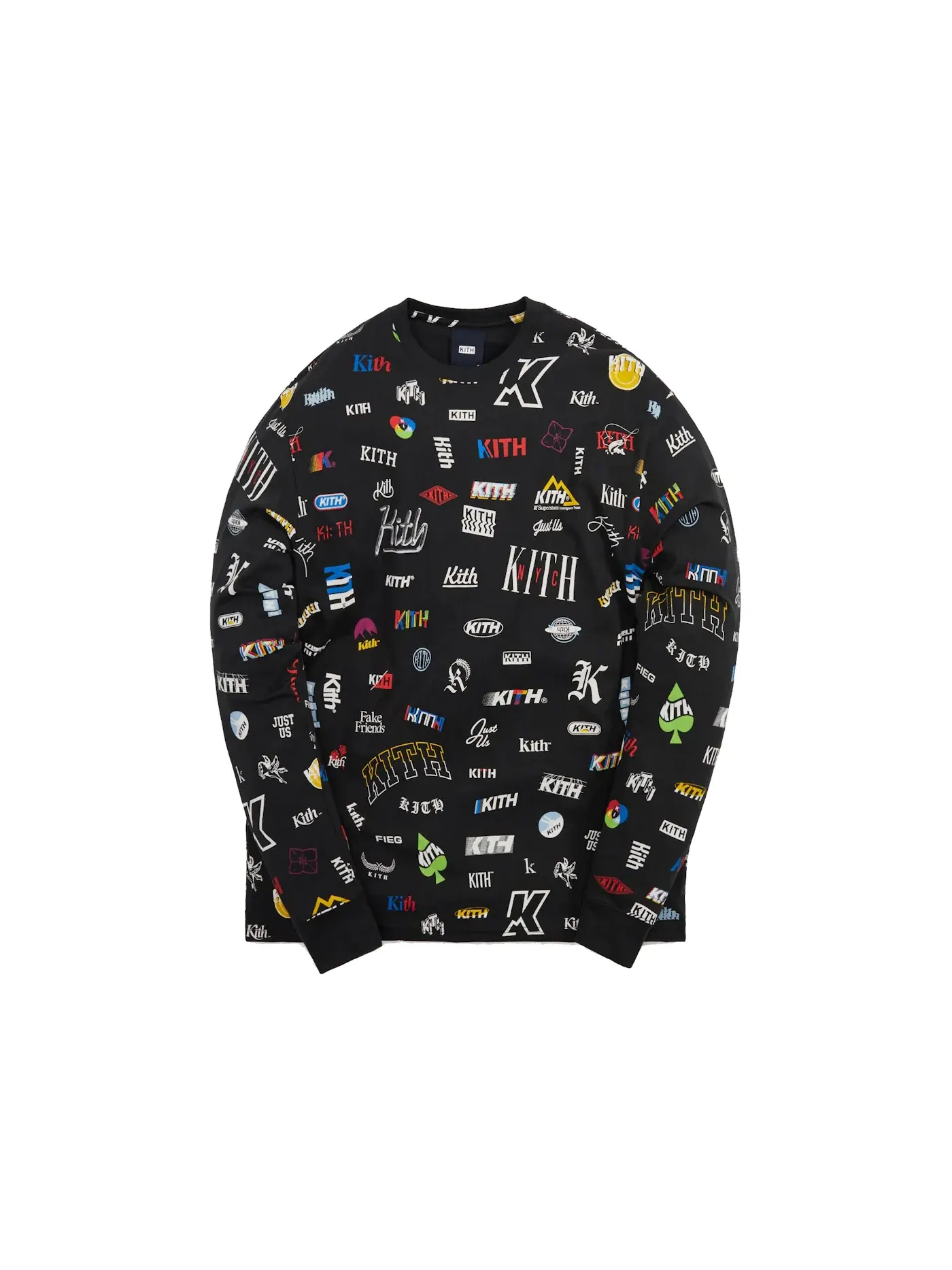 Мужская футболка с длинным рукавом Kith Novel L/S Tee — изображение 1 из 2, черный