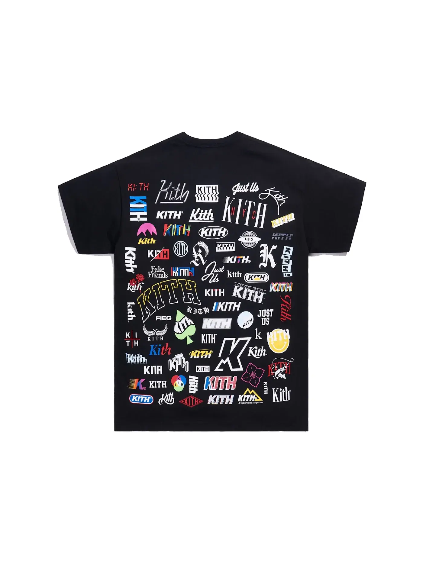 Мужская футболка с принтом Kith Tee — изображение 2 из 2, черный