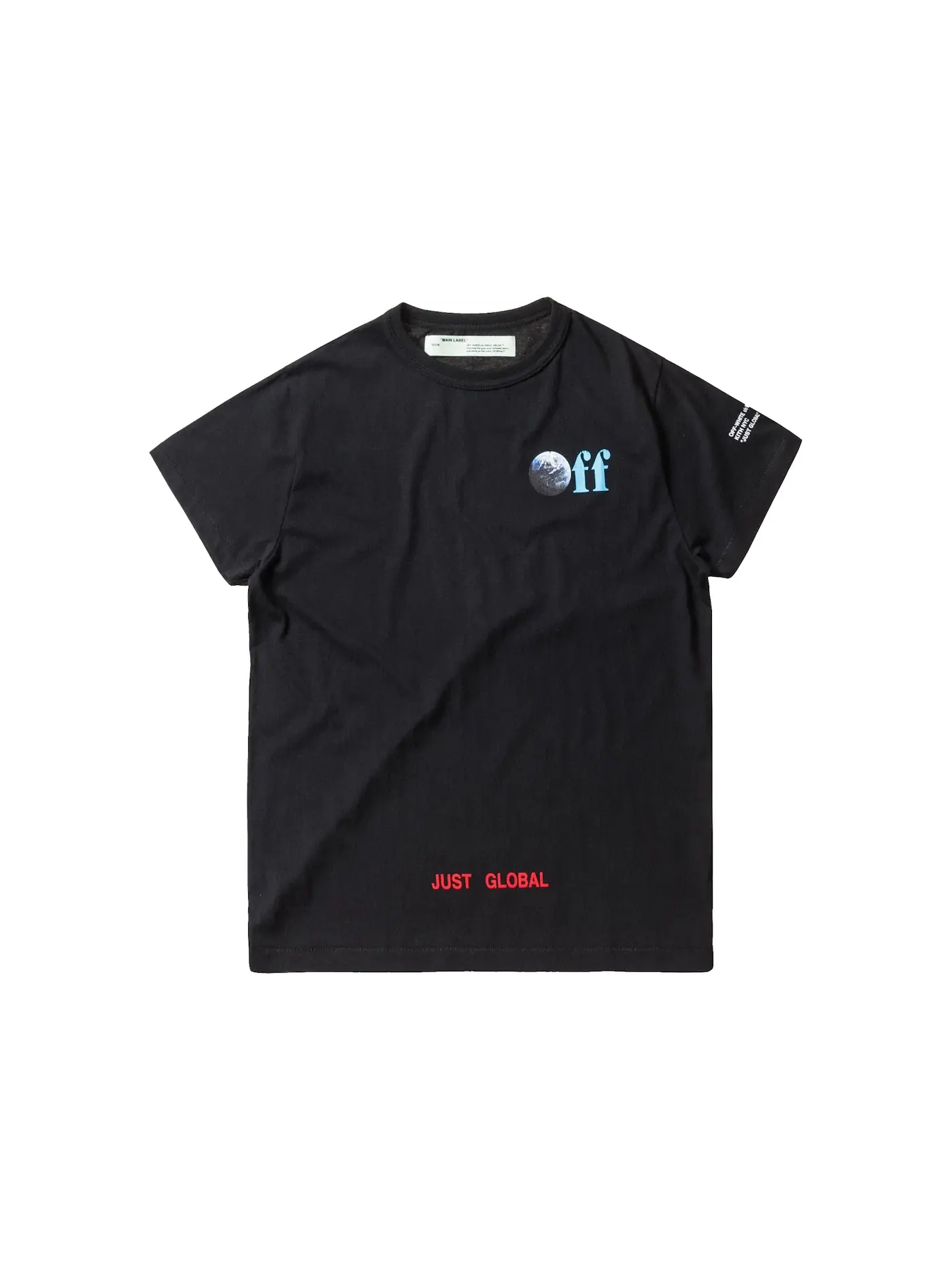 Мужская футболка с принтом Kith Off-White Just Global Tee — изображение 1 из 2, черный