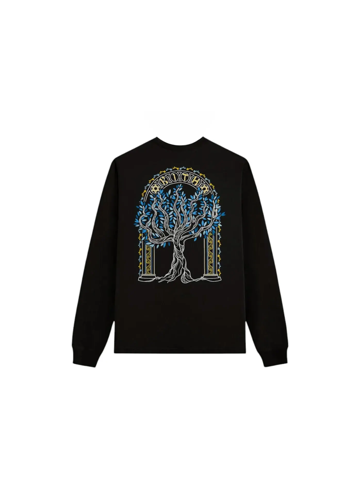 Мужская футболка с длинным рукавом Olive Tree Kith — изображение 2 из 2, черный