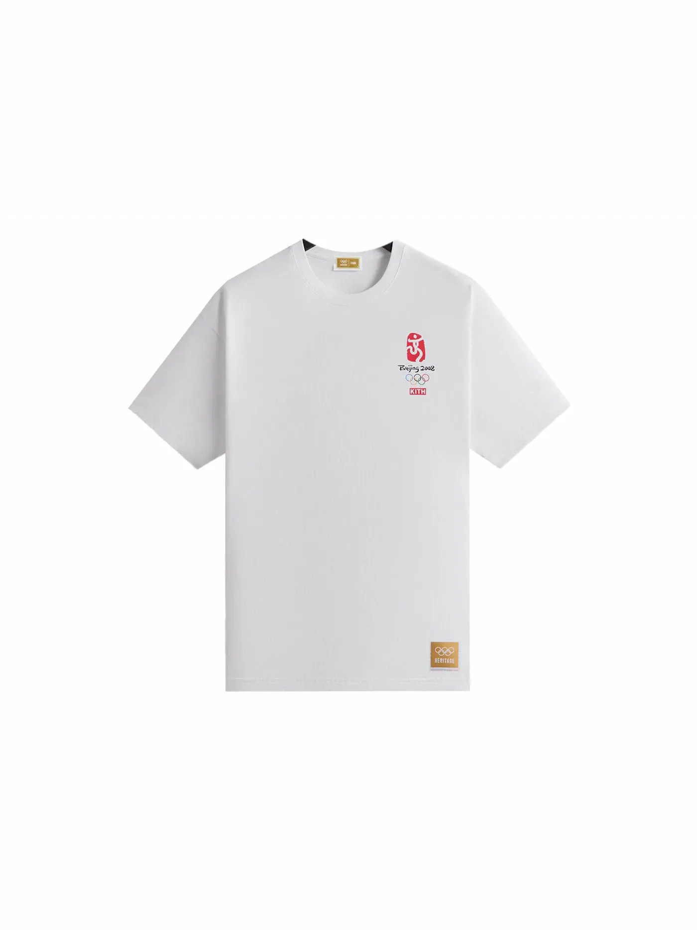 Мужская футболка с принтом Kith Olympics Heritage Beijing 2008 Vintage Tee White — изображение 2 из 3, белый