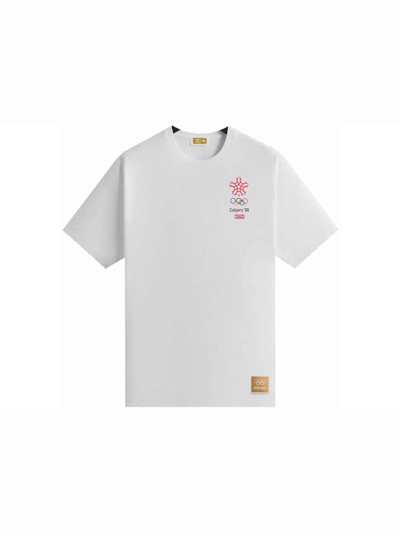 Мужская футболка с принтом Olympics Heritage Calgary 1988 Vintage Kith — изображение 2 из 3, белый