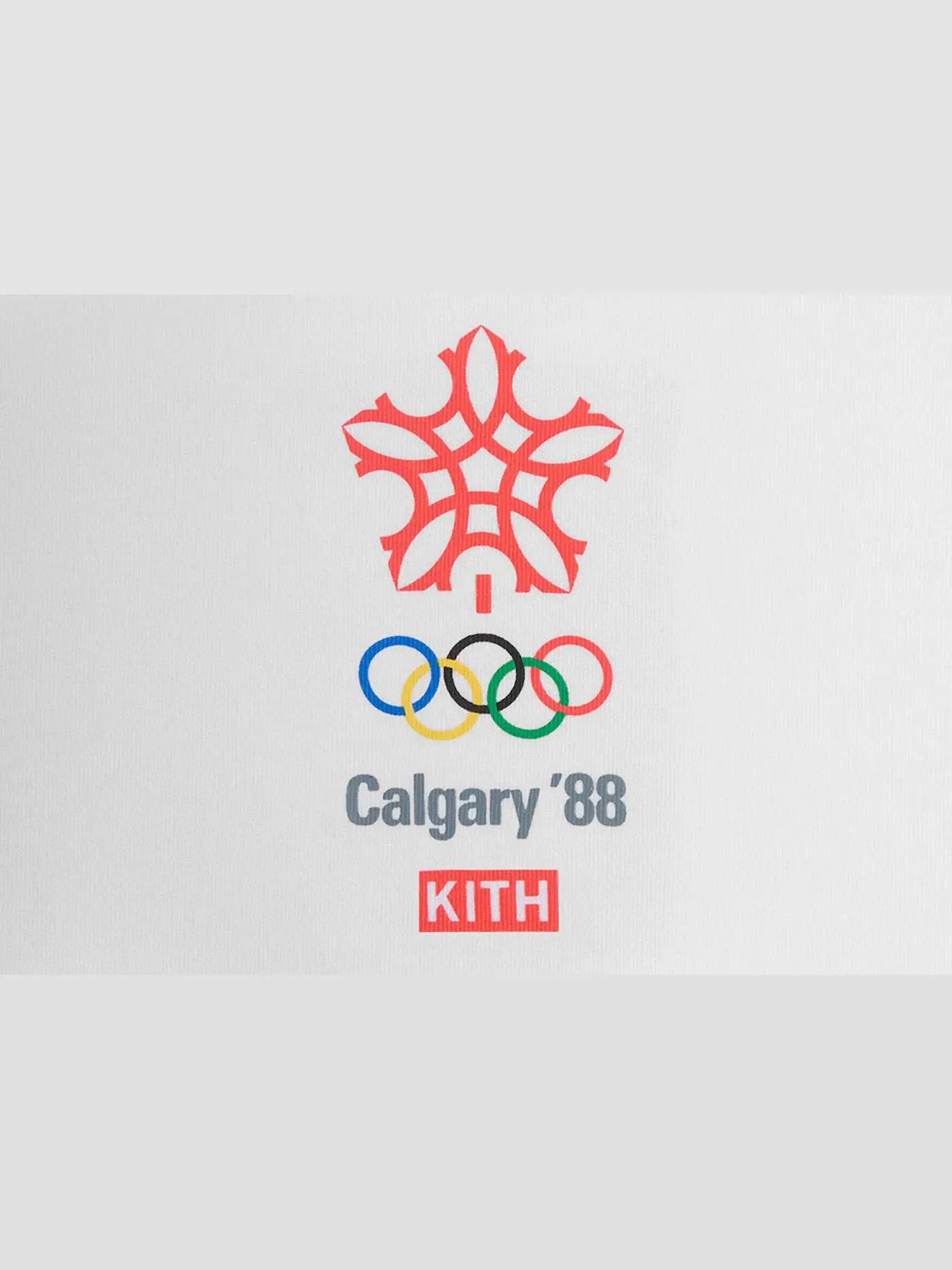 Мужская футболка с принтом Olympics Heritage Calgary 1988 Vintage Kith — изображение 3 из 3, белый