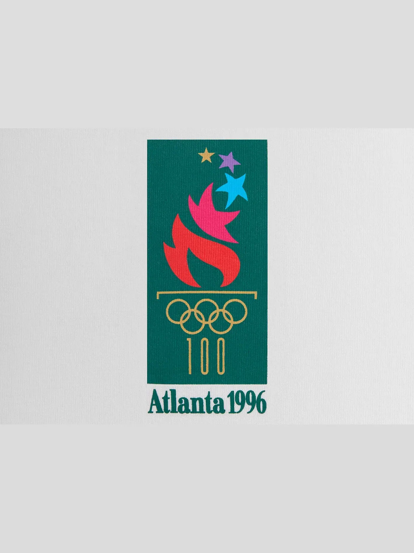 Мужская футболка с принтом Kith Olympics Heritage Atlanta 1996 Vintage Tee — изображение 3 из 3, белый