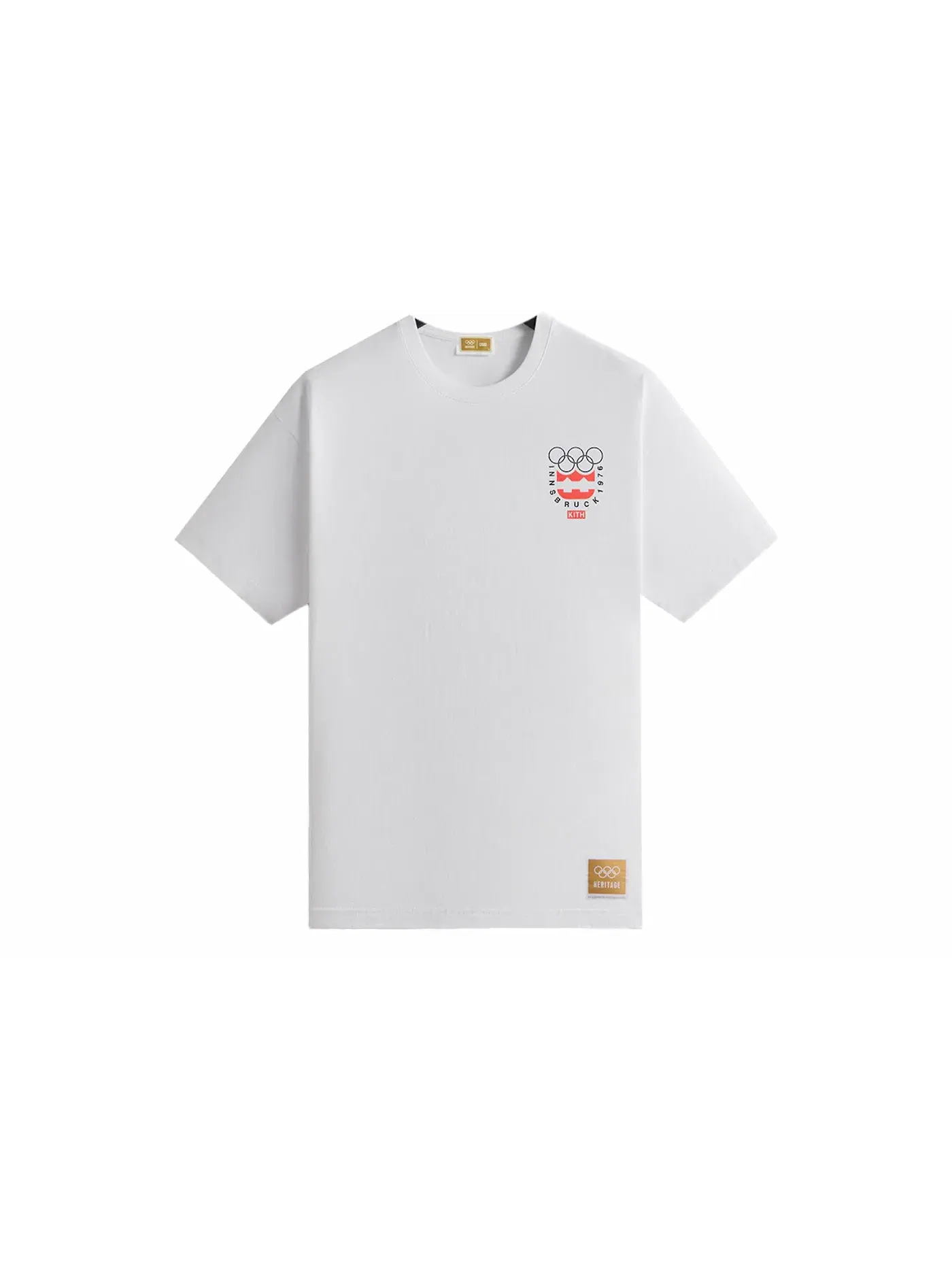 Мужская футболка с принтом Kith Olympics Heritage Innsbruck 1976 Vintage Tee Kith — изображение 2 из 3, белый